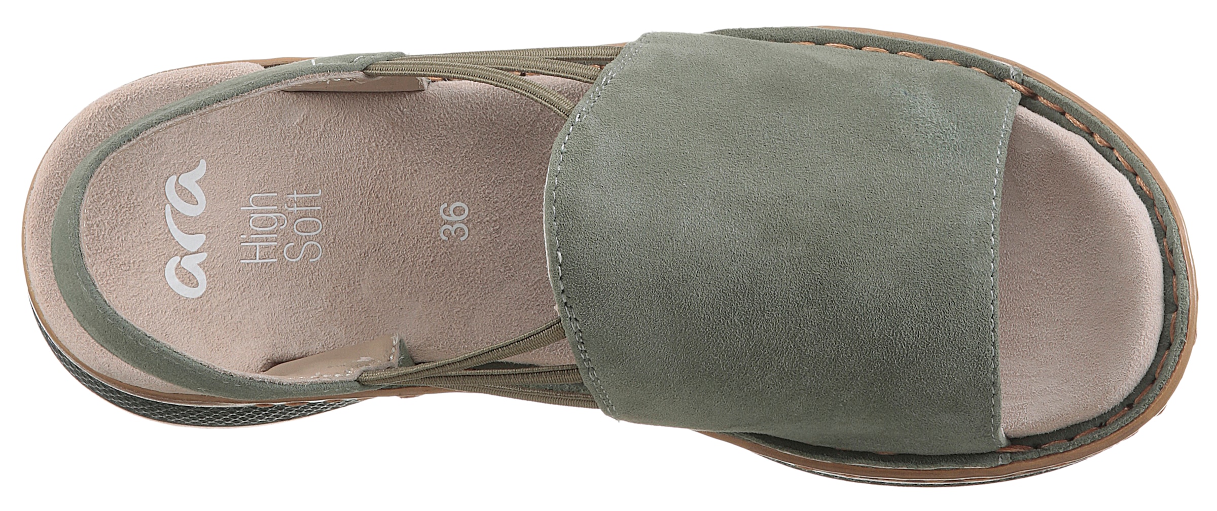 Ara Riemchensandale »HAWAII«, Sommerschuh, Sandalette, Keilabsatz, mit Stretch-Bänder, G-Weite