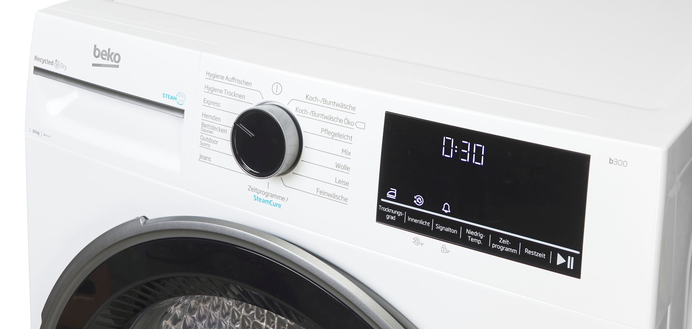 BEKO Wärmepumpentrockner »B3T442491«, 10 kg, mit Wärmepumpentechnologie, SteamCure, Silent Programm