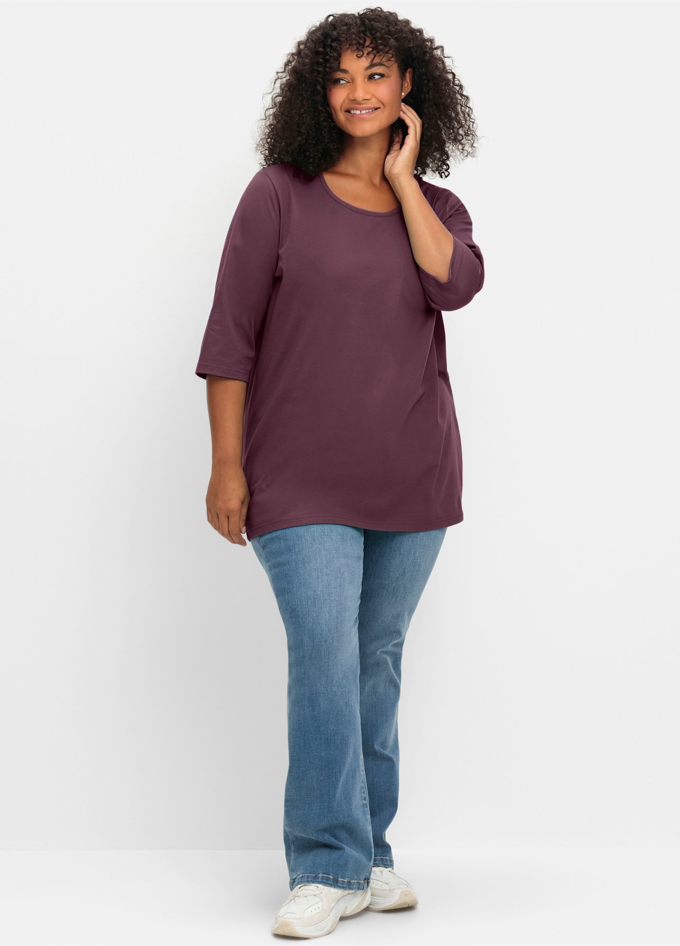 Sheego 3/4-Arm-Shirt »3/4-Arm-Shirt« 1