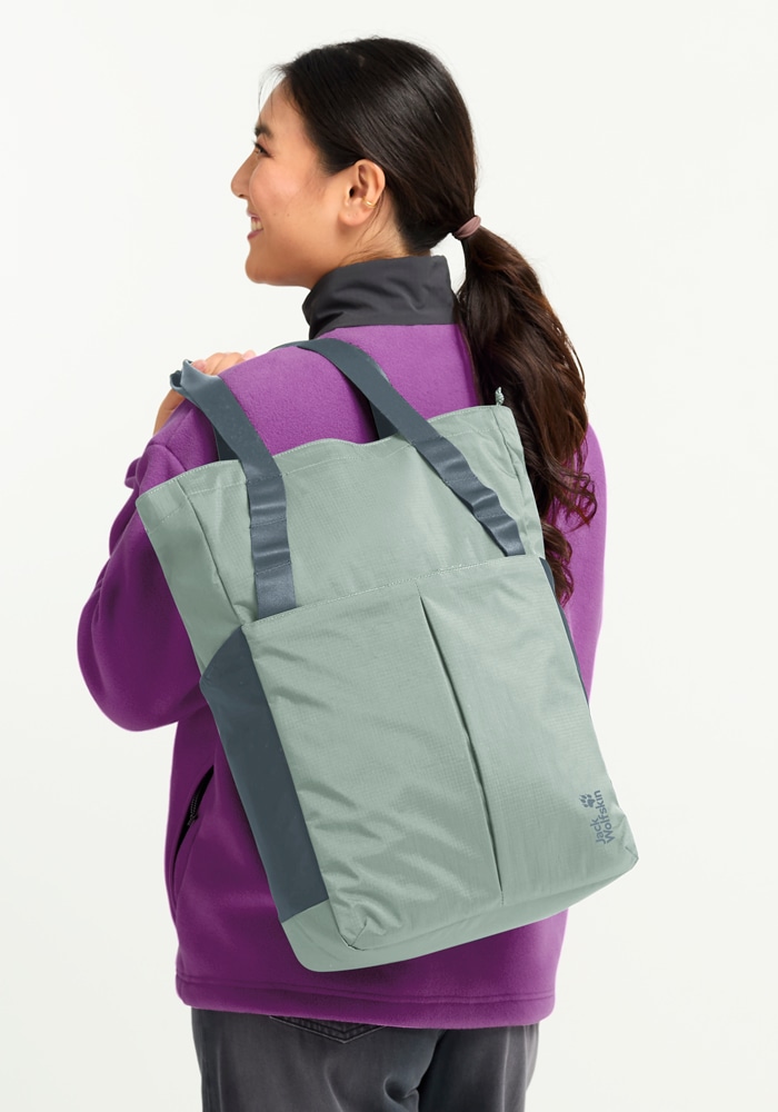 Jack Wolfskin Schultertasche »ZOYA 2IN1 TOTE« aus Polyamid, mit Polyesterfutter, sportlicher Stil