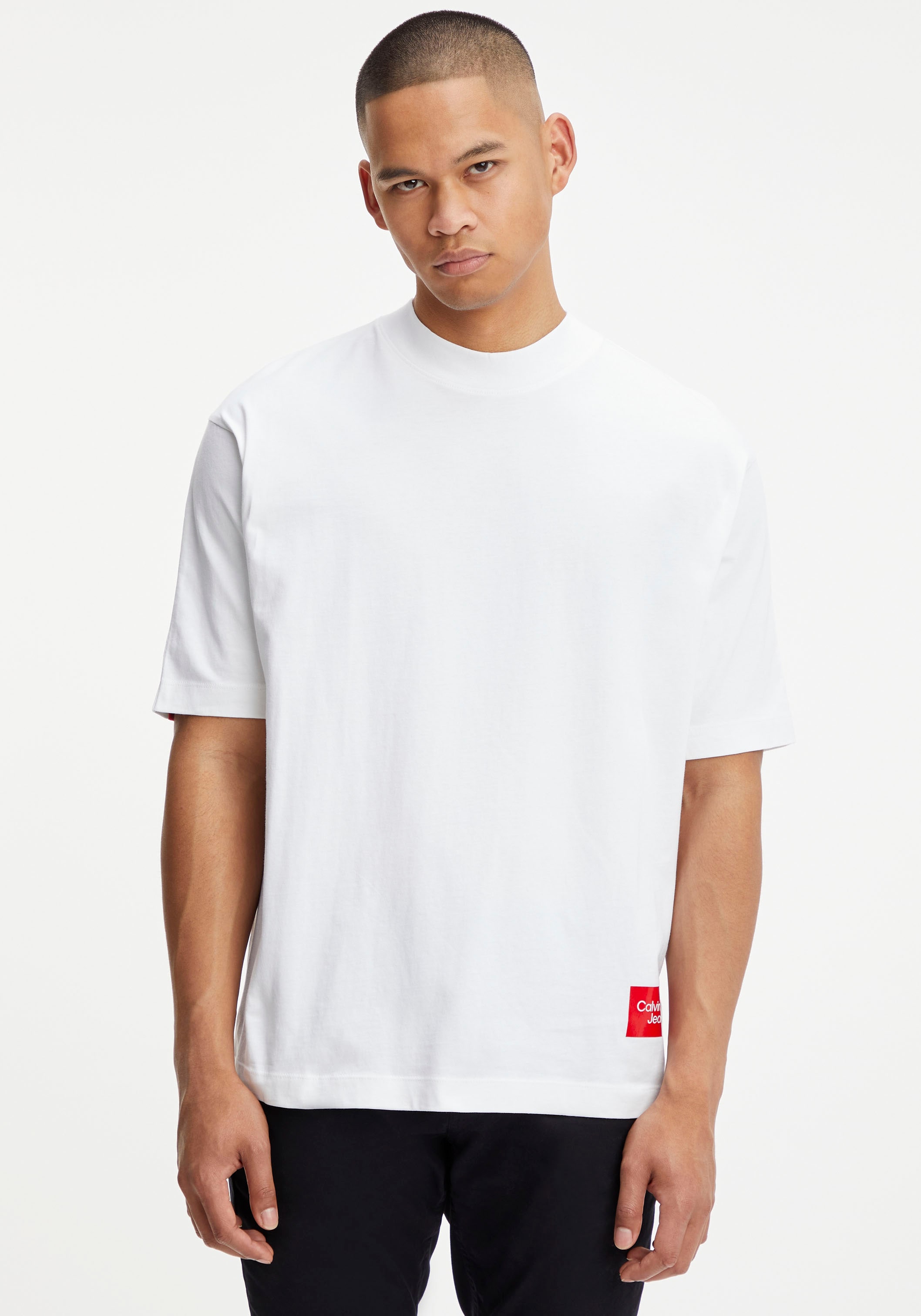 Calvin Klein Jeans T-Shirt »BOLD LOGO COLORBLOCK TEE«, mit  Rundhalsausschnitt online bestellen bei OTTO