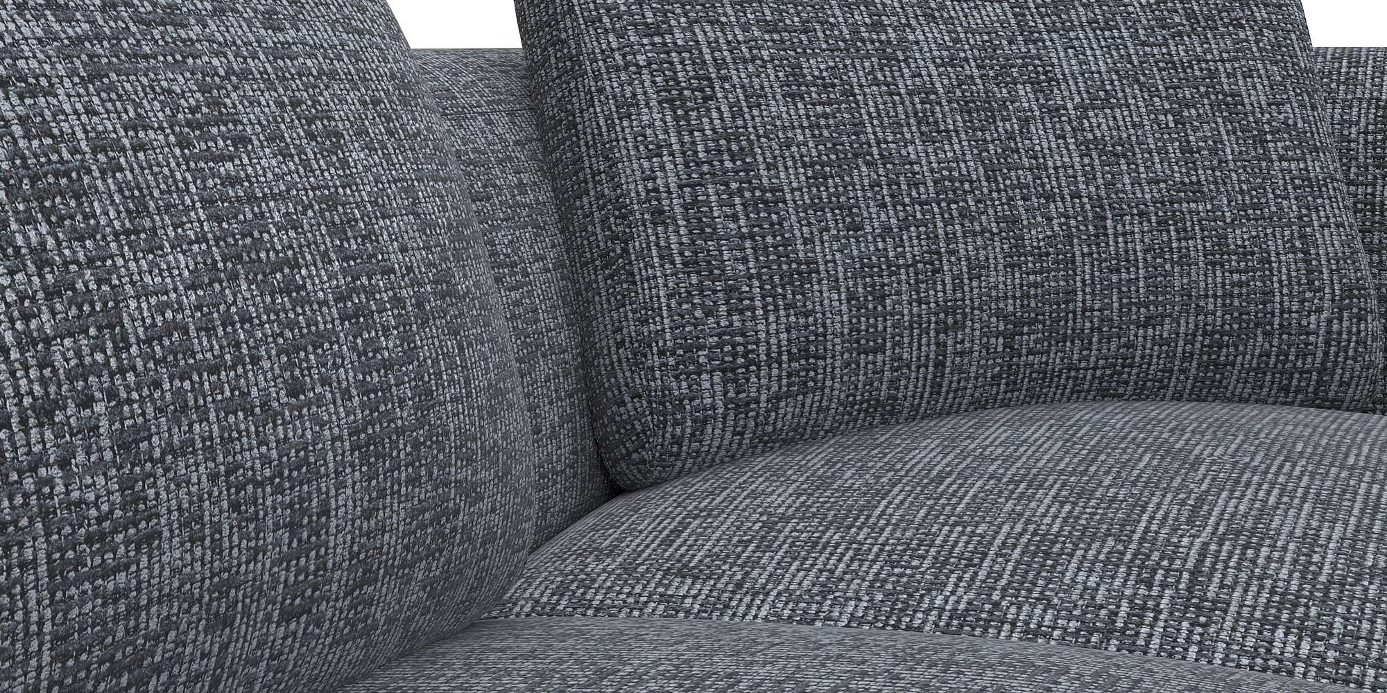 FLEXLUX Ecksofa »Torino, rund, L-Form, Sofa-Ecke mit Ottomane«, Modernes, organisches Sofa-Design, Kaltschaum, Wellenunterfederung