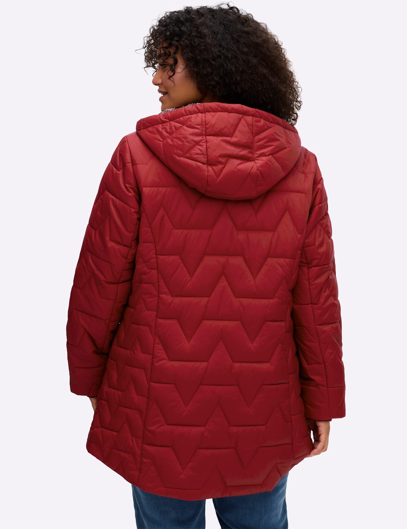 Sheego Steppjacke mit Kapuze
