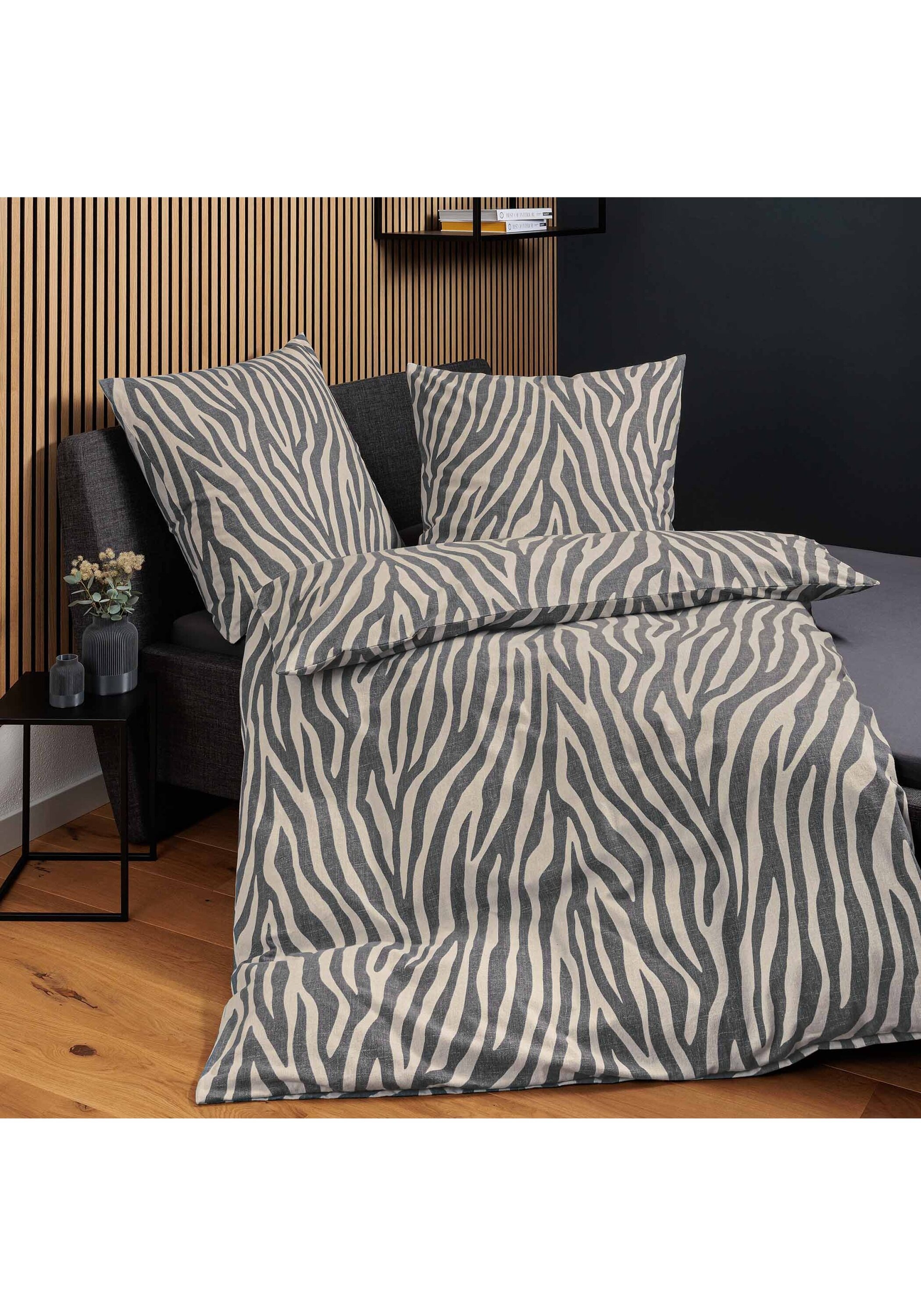 Janine Bettbezug »Bettwäsche Davos Feinbiber Zebra 1er Pack«