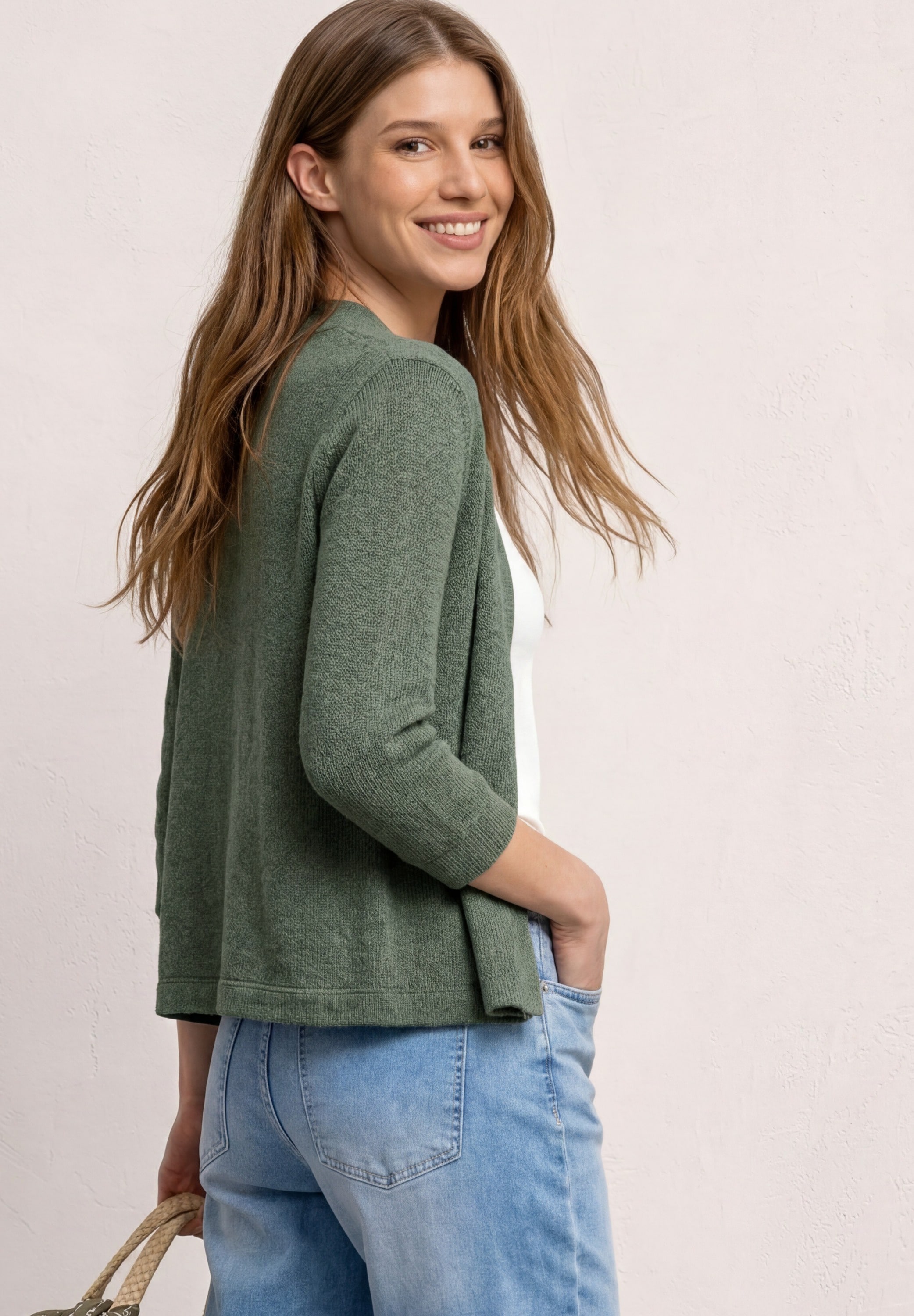 STREET ONE Strickjacke Offen zu tragen