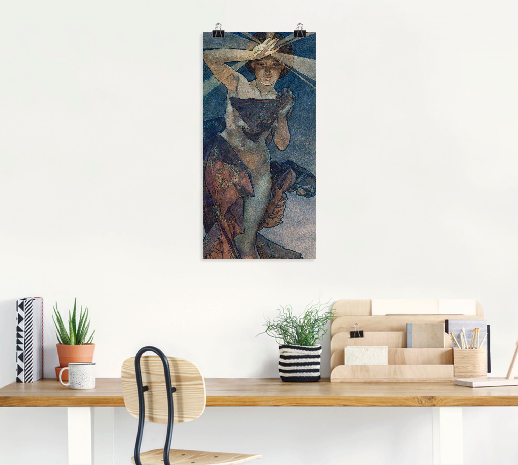 Artland Wandbild »Sterne Der Morgenstern 1902«, Frau, (1 St.), als Alubild, Outdoorbild, Leinwandbild, Poster in verschied. Größen
