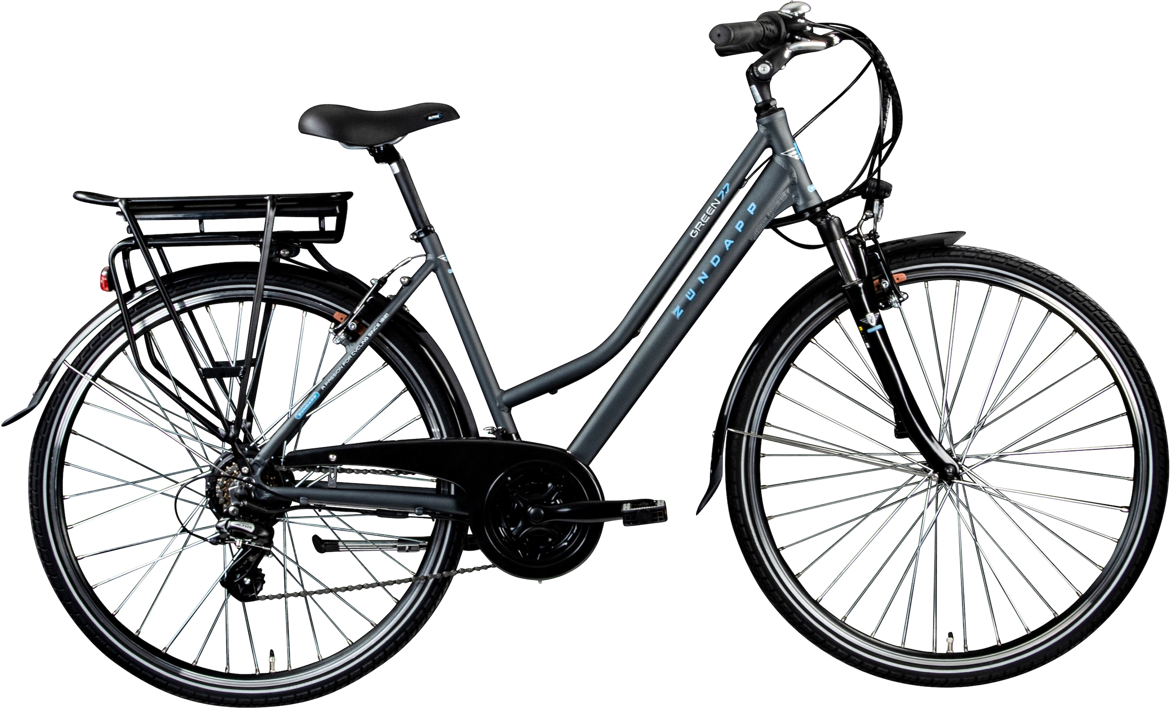 E-Bike »Green 7.7 Damen«, 21 Gang, Shimano, Altus RD-M310, Heckmotor 250 W, Pedelec,...