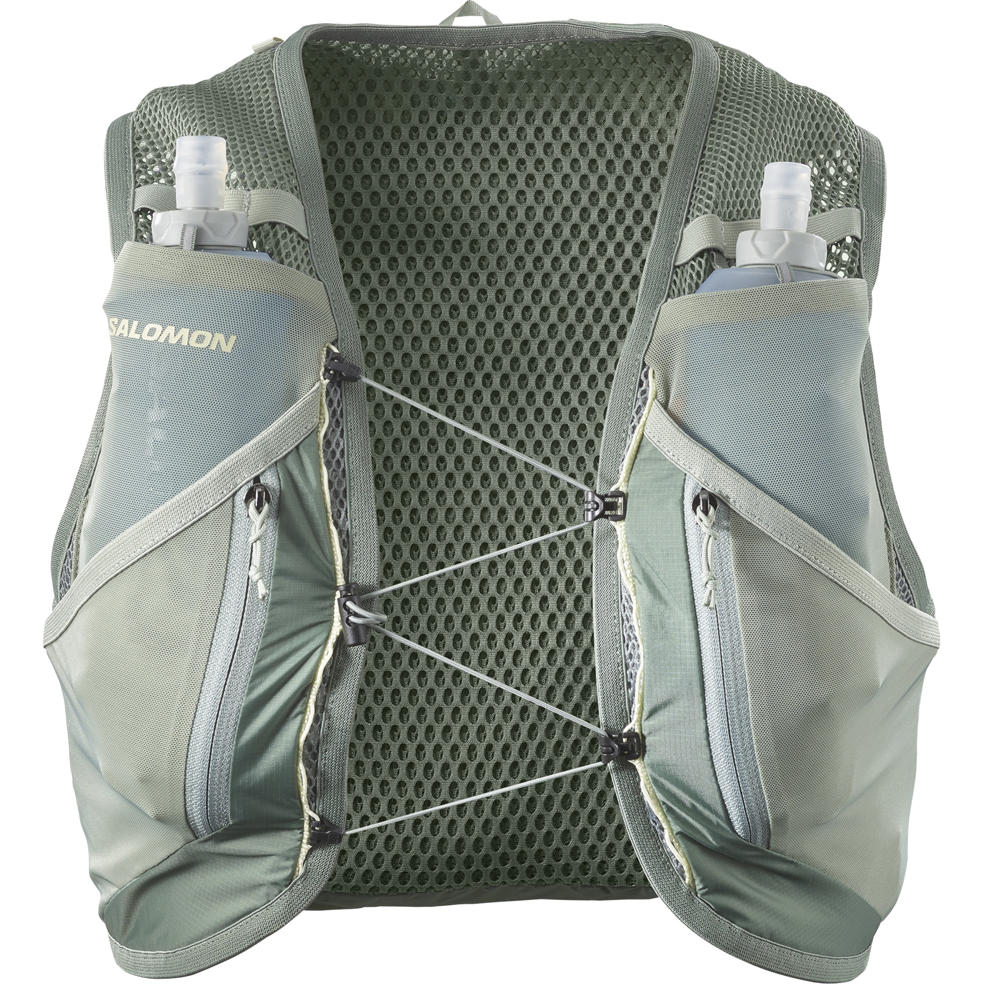 Salomon Trinkrucksack »ACTIVE SKIN 12« Rucksack / Laufweste Inkl. Soft Flask grün, Größe M