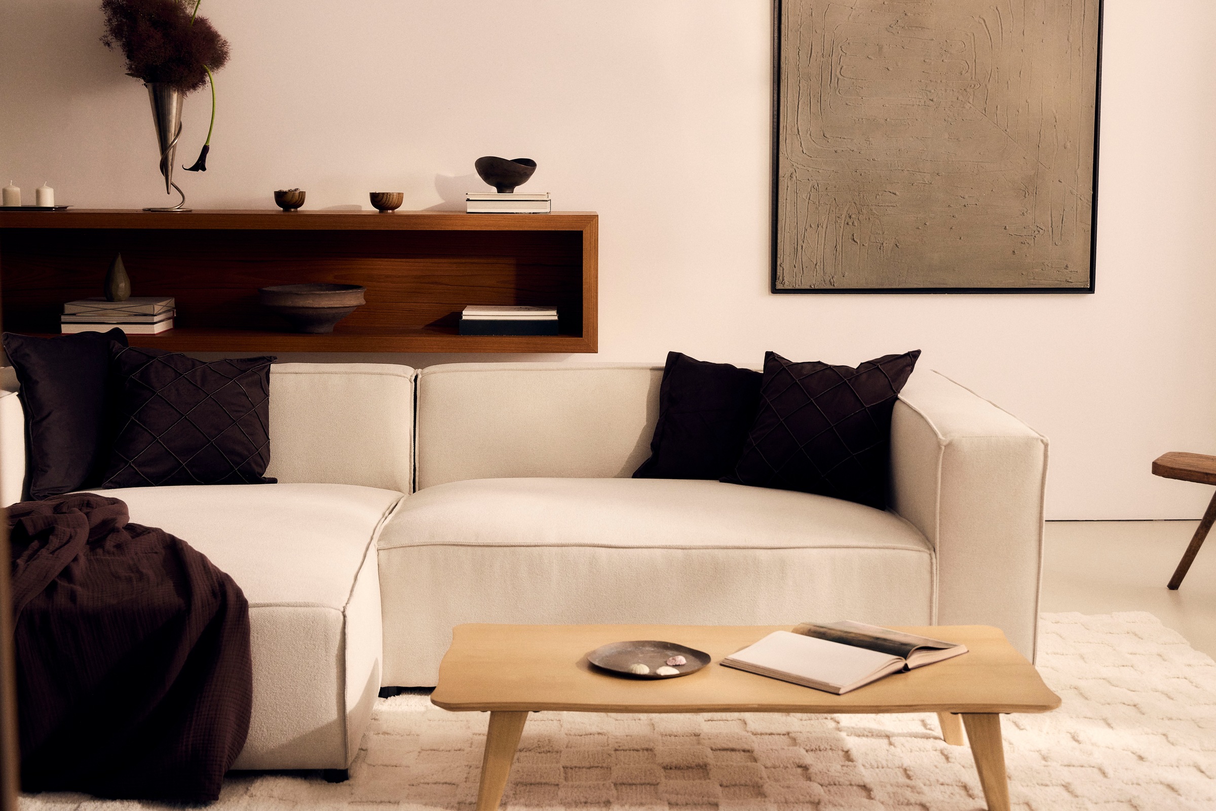 LeGer Home by Lena Gercke Couchtisch »Alina« Loungetisch, organische Form mit Schweizer Kante