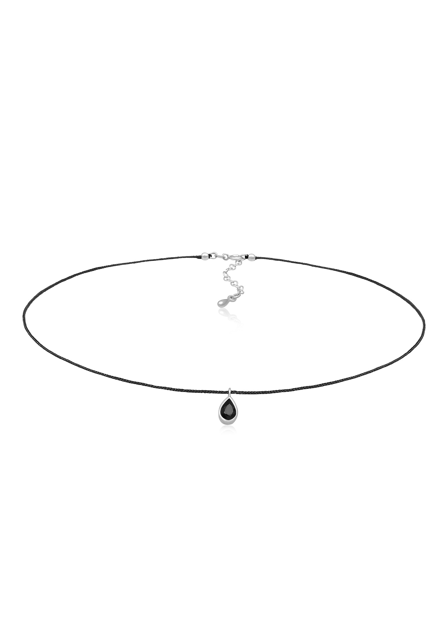 Elli Choker »Halskette Choker Zirkonia Tropfen Anhänger 925 Silber«