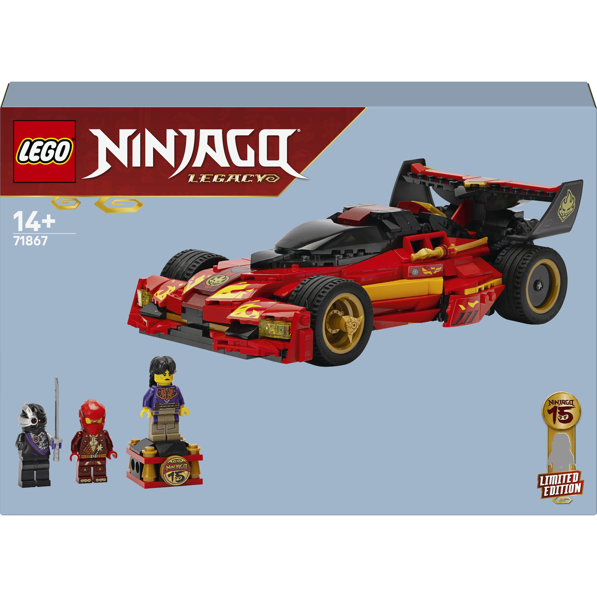 LEGO® Konstruktionsspielsteine »15-jähriges Jubiläum: X-1 Ninja Supercar (71867), LEGO Ninjago« Made in Europe