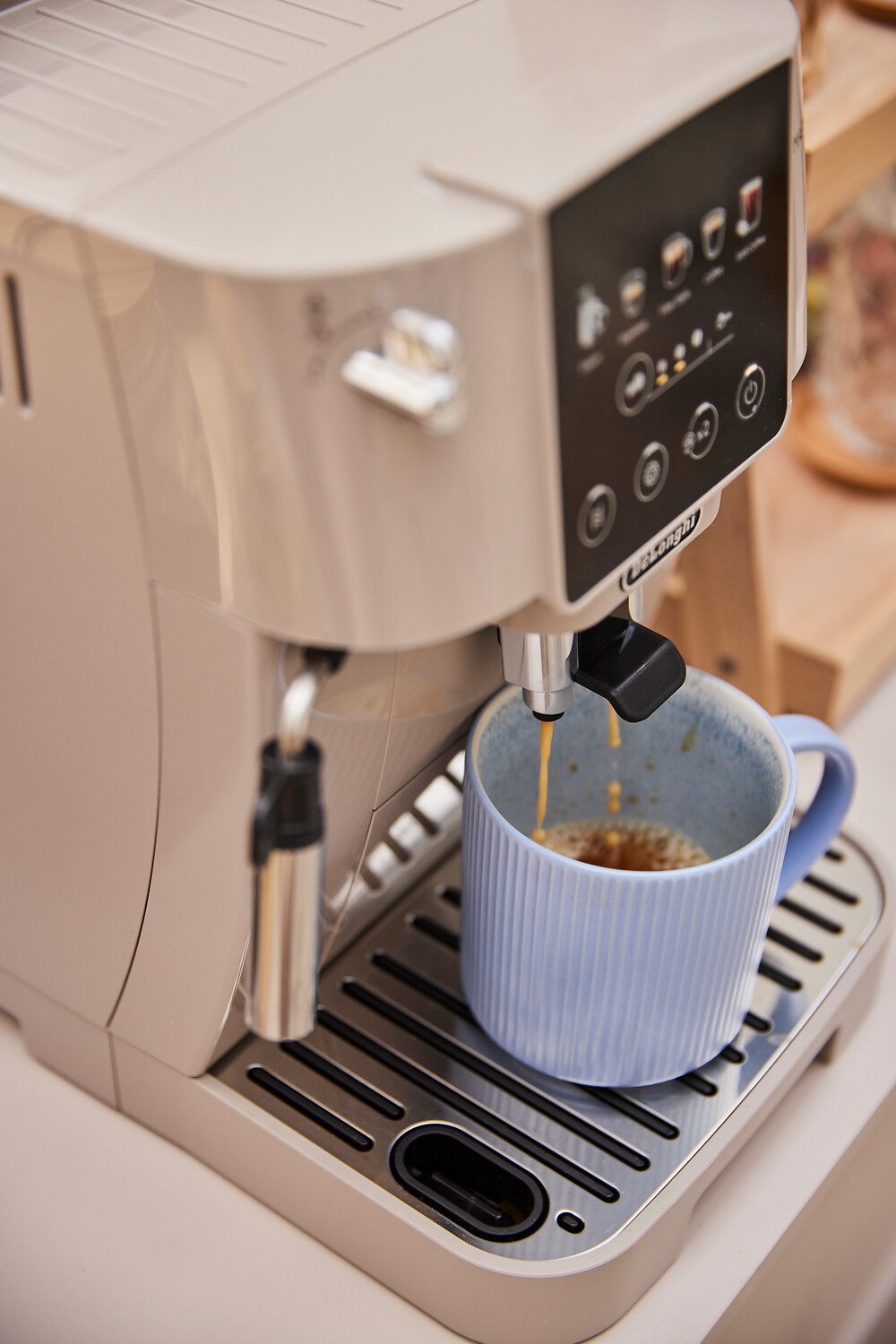 OTTO home Becher »Kaffeebecher Ylvii, 6er Set« Riffeloptik, spülmaschinenfest und mikrowellengeeignet, 460 ml