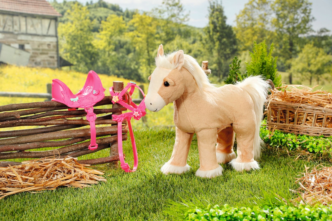 Baby Born Plüschfigur »My Cute Horse«, mit Sattel, Zaumzeug und Pins