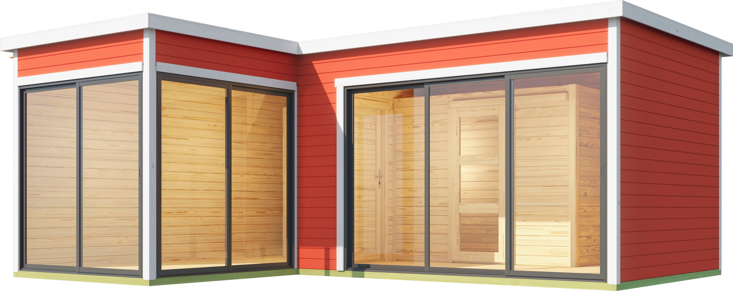 LASITA MAJA Gartenhaus »DOMEO«, (Set, inkl. Fussbodenbretter zum verlegen)