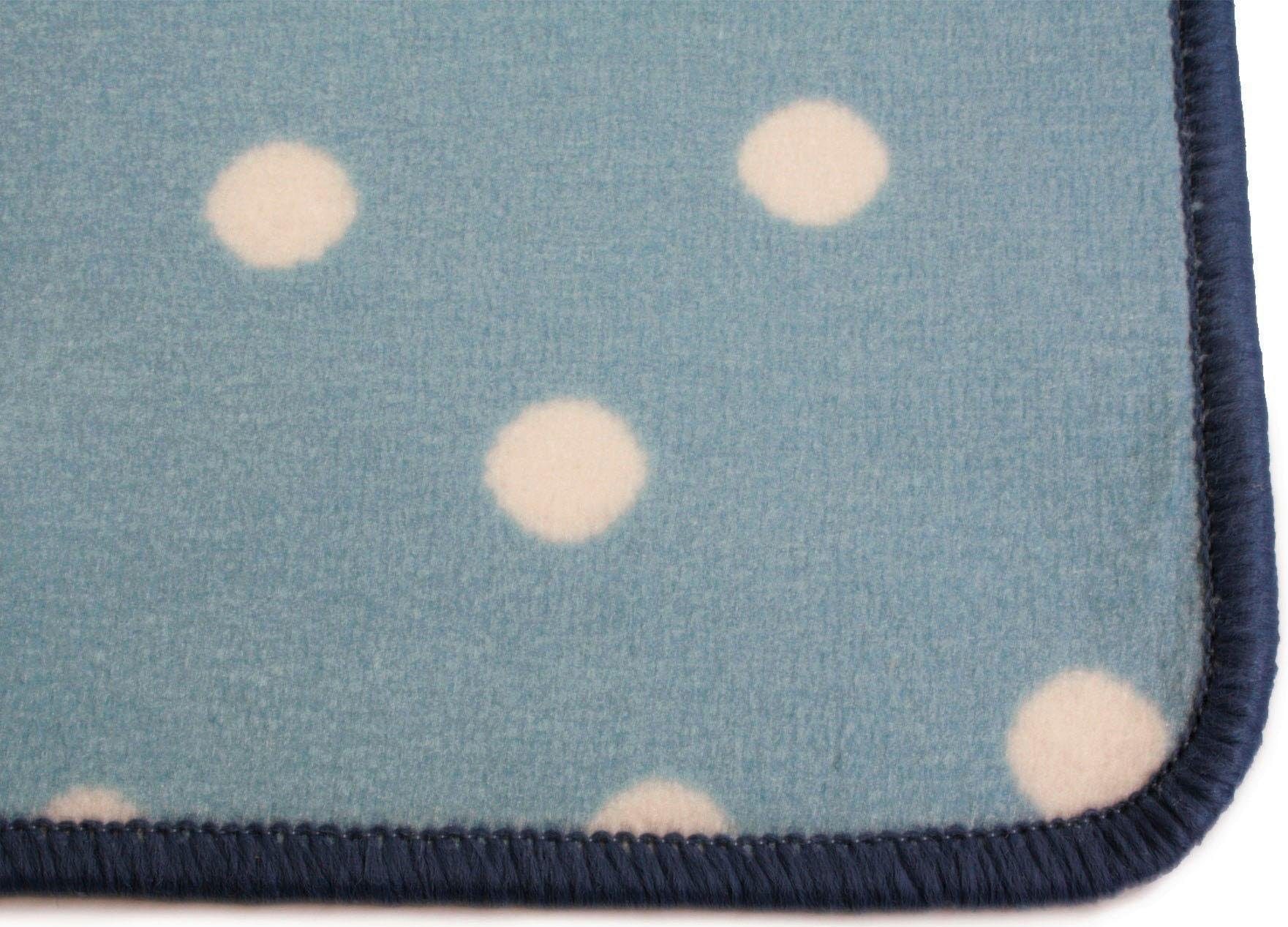 Primaflor-Ideen in Textil Kinderteppich »PUNTO, Made in Belgium«, rechteckig, 5 mm Höhe, Kurzflor, Motiv Punkte, Kinderzimmer