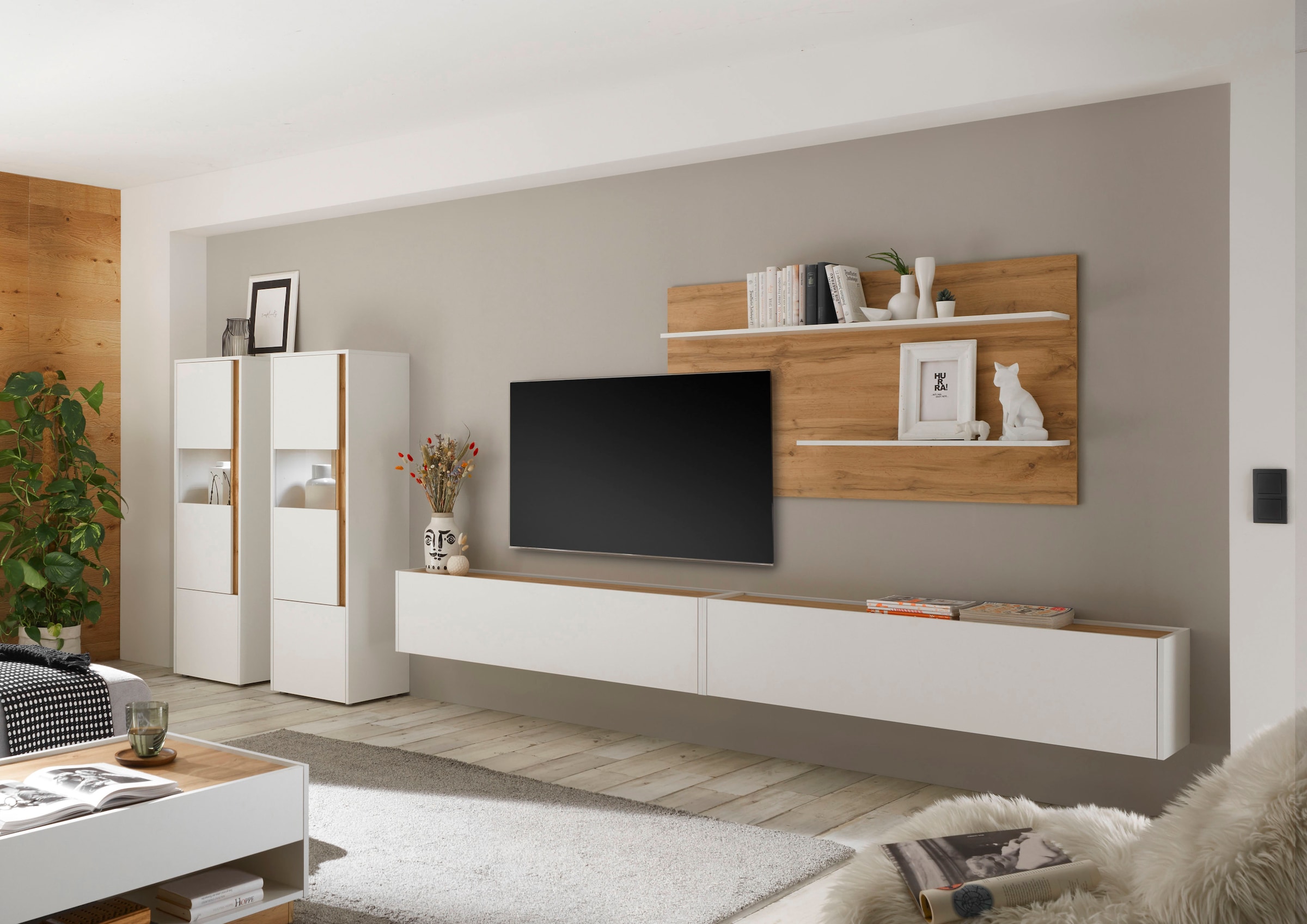 Home affaire Wohnwand »City/Giron, moderne Anbauwand, Komplettset in vielen Farben verfügbar« Set, 5 Stk. tlg.