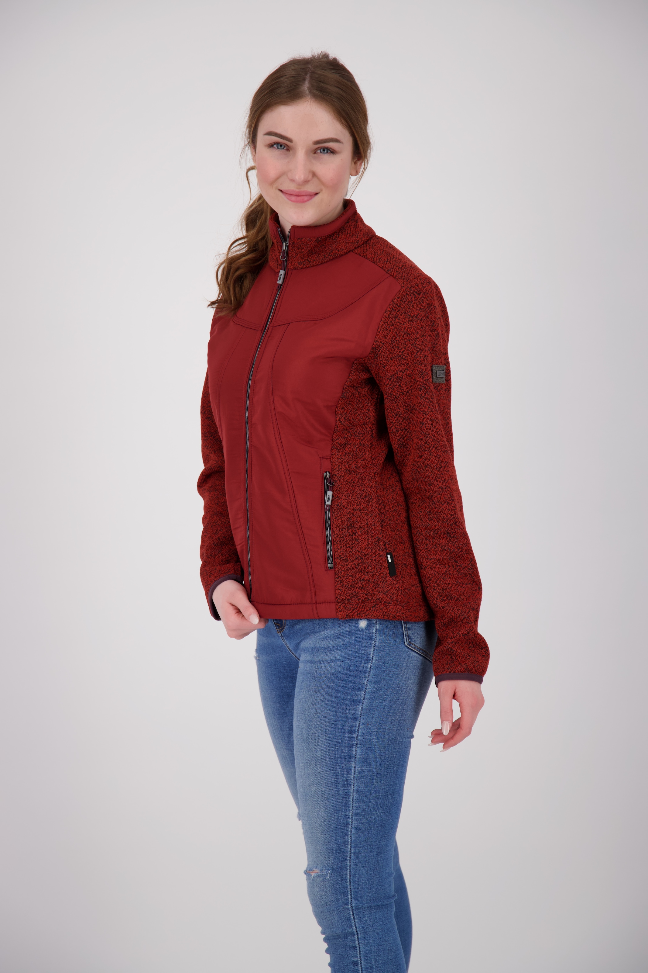 DEPROC Active Strickfleecejacke »LAKE RODELL WOMEN«, auch in Großen Größen erhältlich