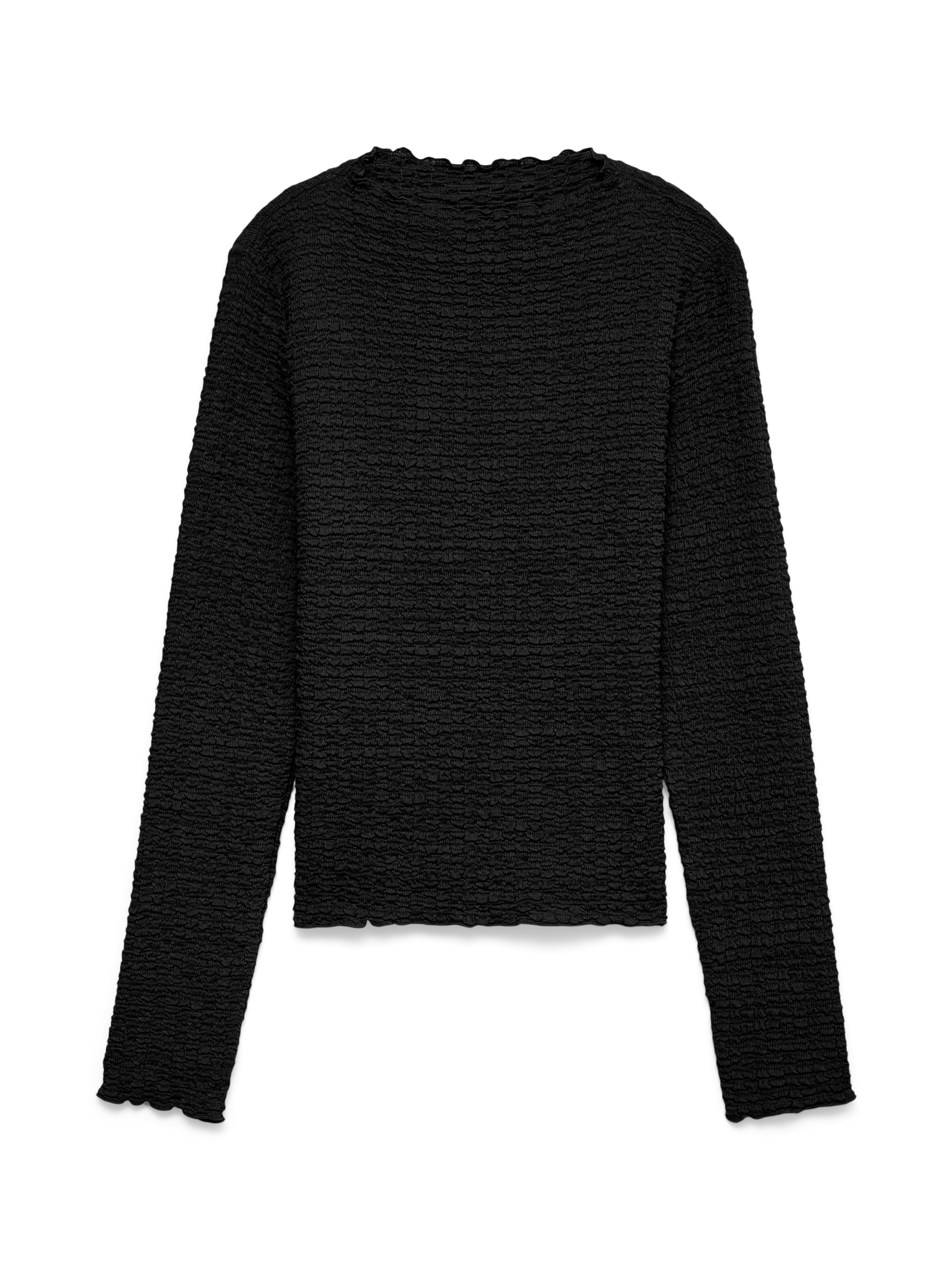 Vero Moda Langarmshirt »VMZIA LS FUNNEL NECK TOP JRS NOOS« Baumwollmischung, regular fit