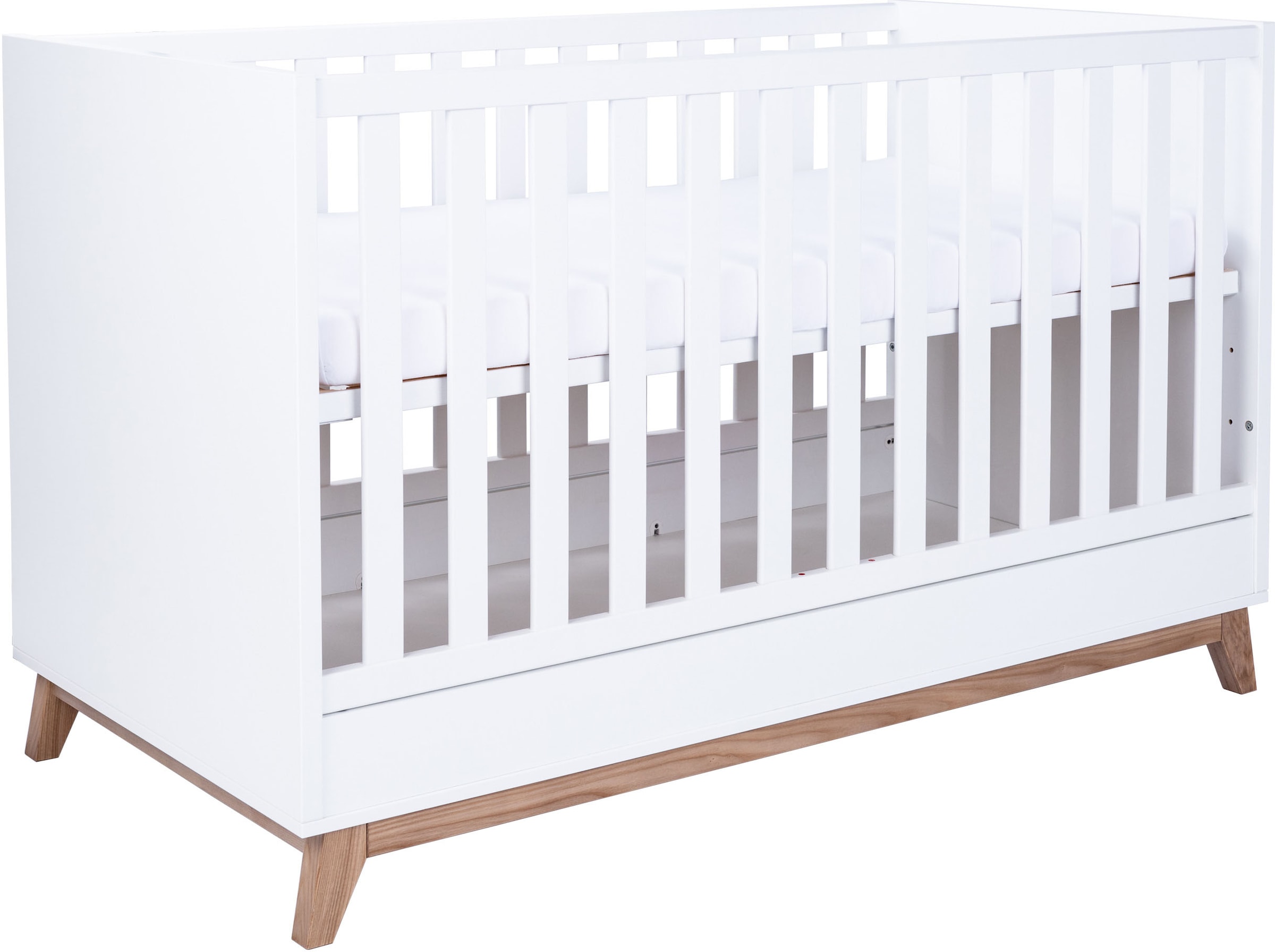 arthur berndt Babymöbel-Set »Babyzimmer Set »Lina« 2-teilig«, (Spar-Set, 2 tlg., Babymöbel-Set »Lina« bestehend aus Kinderbett und Wickelkommode)