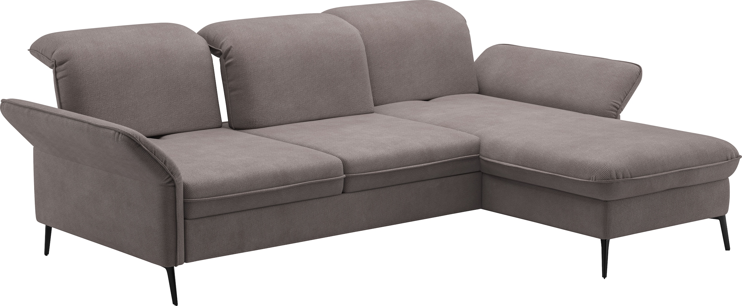 sit&more Ecksofa »Emely«, mit Sitztiefenverstellung optional mit Bettfunktion und Bettkasten
