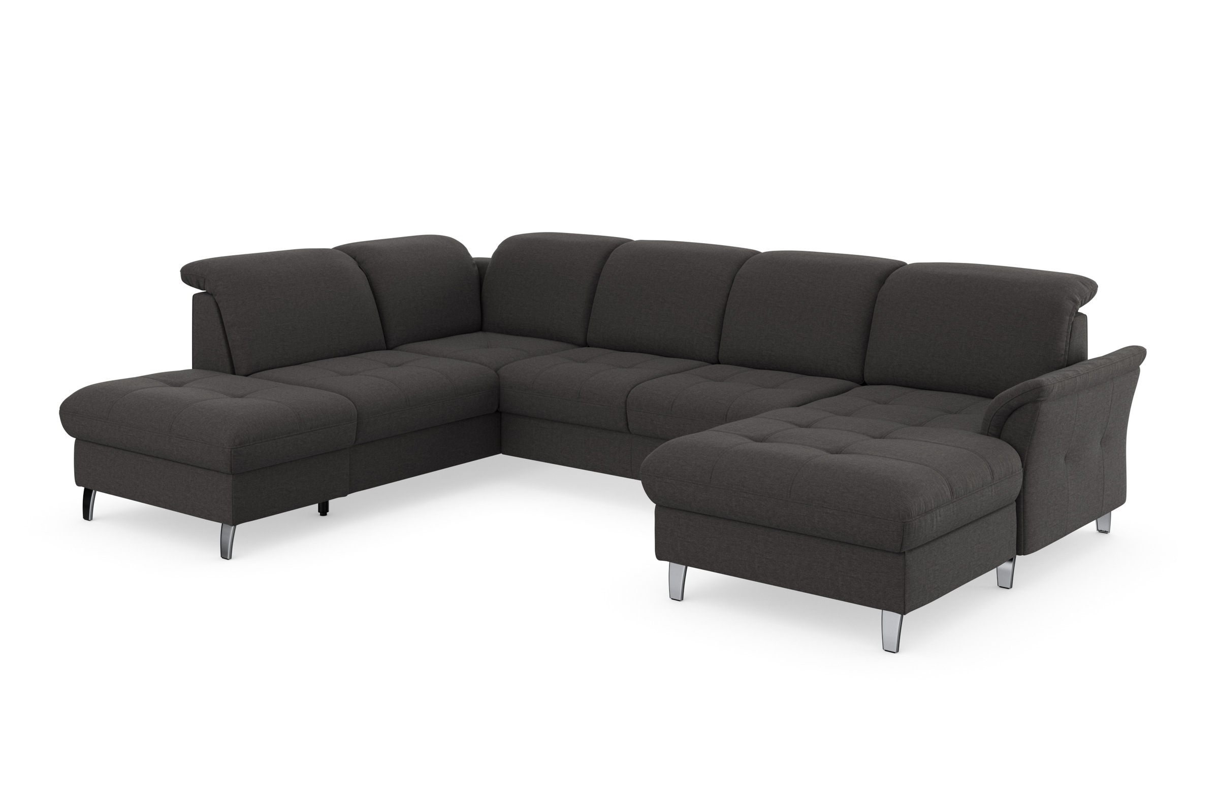 sit&more Wohnlandschaft »Maggiore U-Form«, wahlweise mit Kopfteilverstellung, Bettfunktion und Stauraum