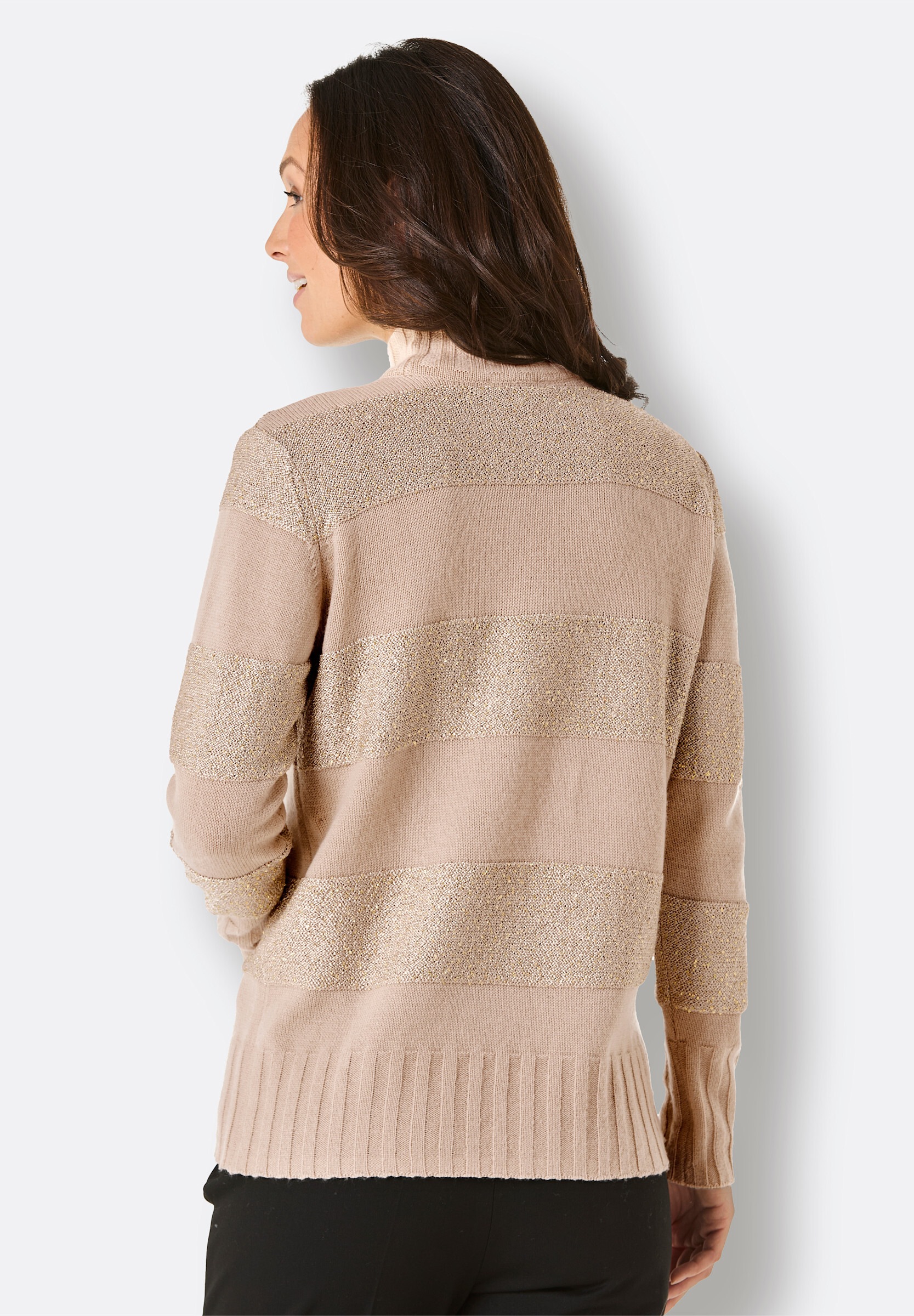 creation L Strickpullover »Merino-Kaschmir-Pullover Wollpullover mit Paillettengarn«
