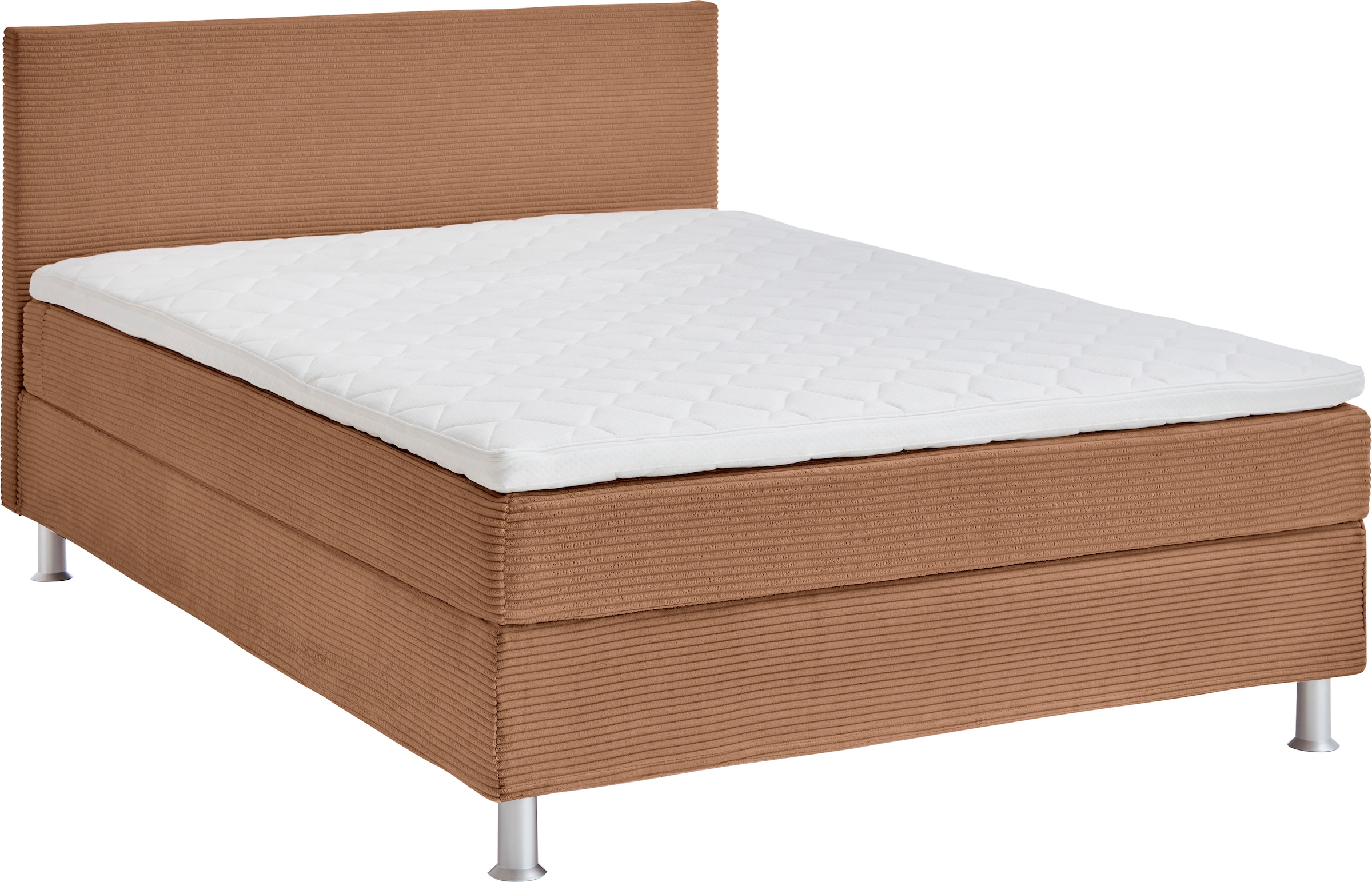 ATLANTIC home collection Boxbett »Edison« inkl. Bonnellfederkern-Matratze und Topper