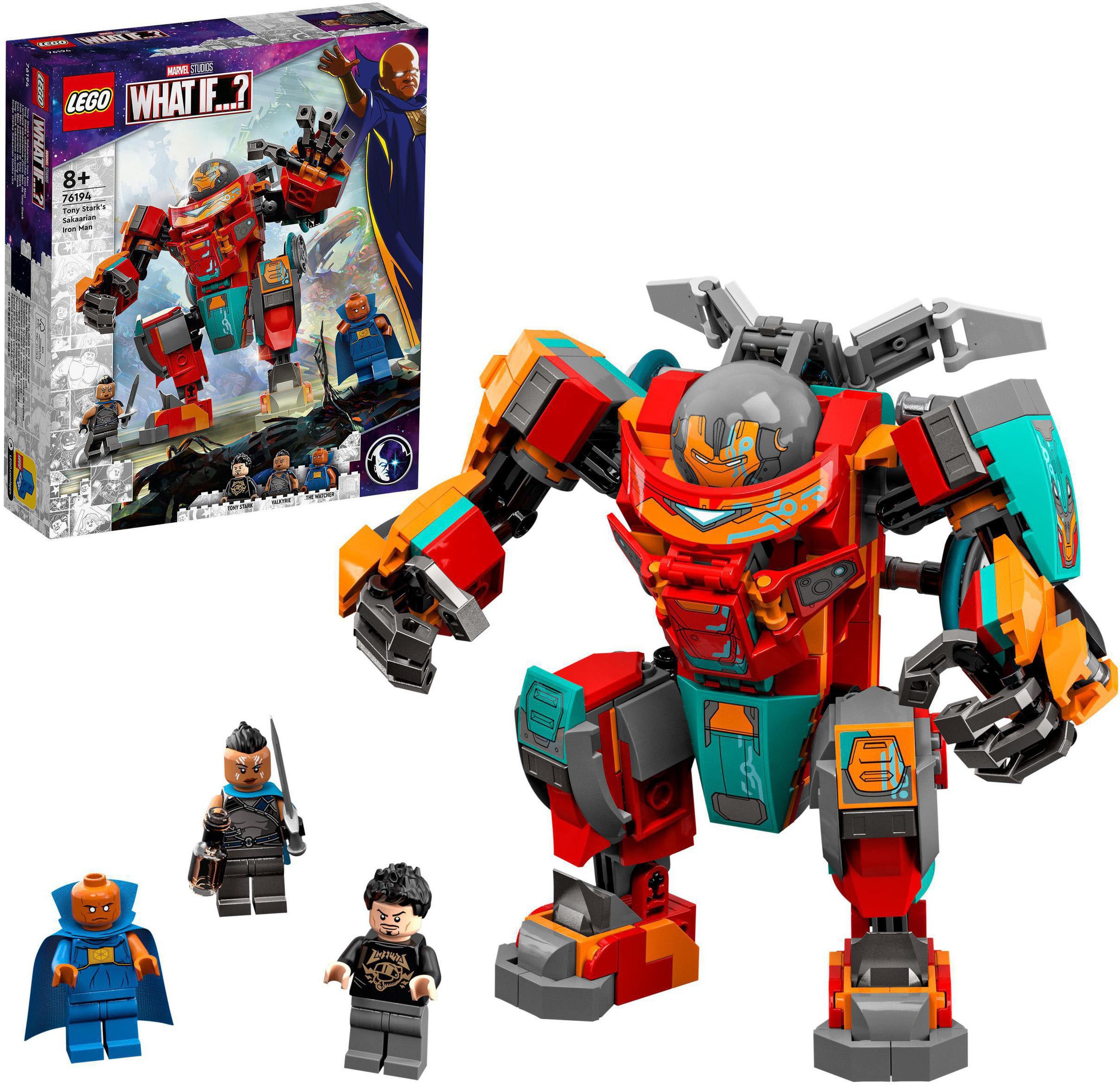 LEGO® Konstruktionsspielsteine »Tony Starks sakaarianischer Iron Man (76194), LEGO® Marvel Super Heroes«, (369 St.), Made in Europe