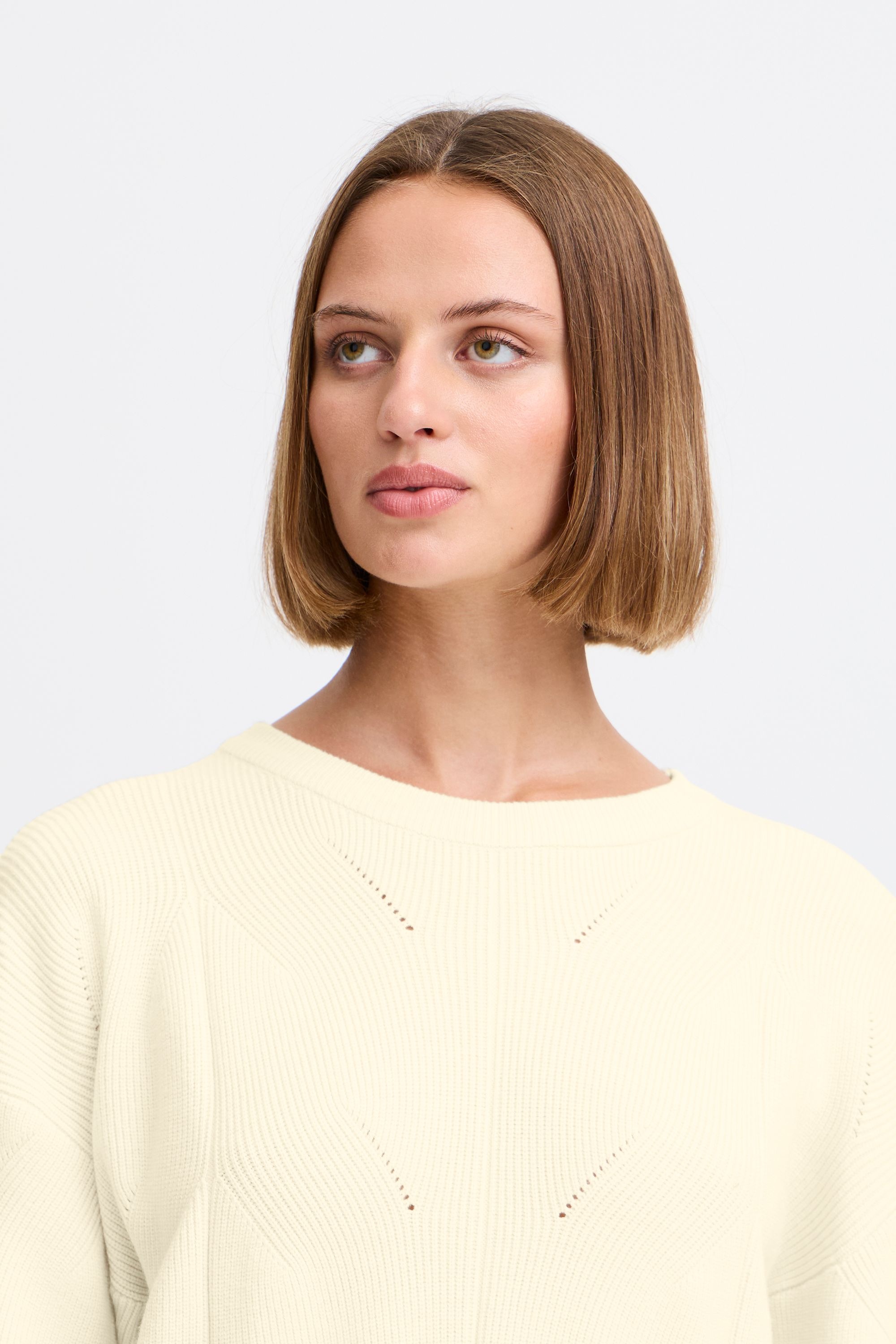 Ichi Strickfleece-Pullover »Strickpullover IHBoston«