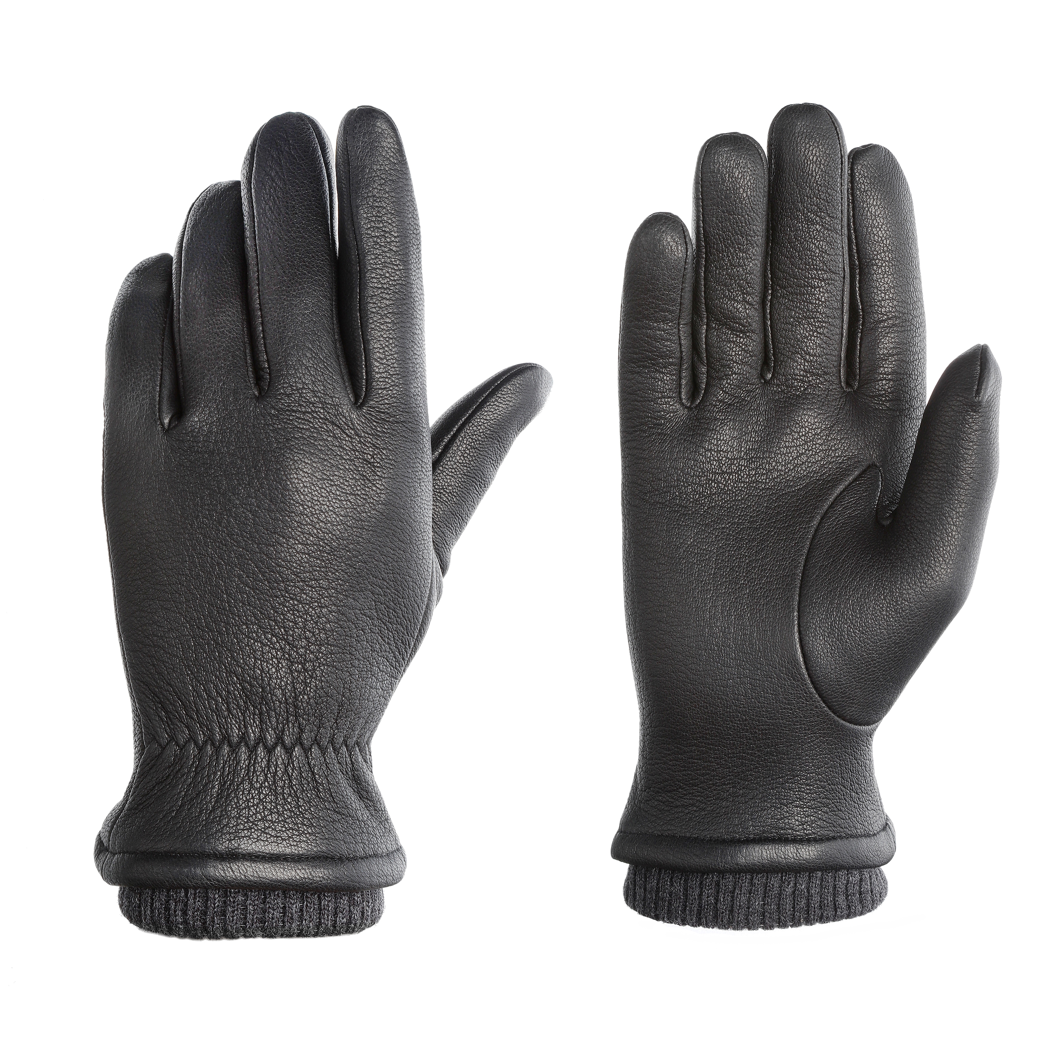 Pearlwood Herren Lederhandschuhe »SOHO« 1 Paar, Strickbündchen, Temperaturregulierend, gefüttert, Größe 10