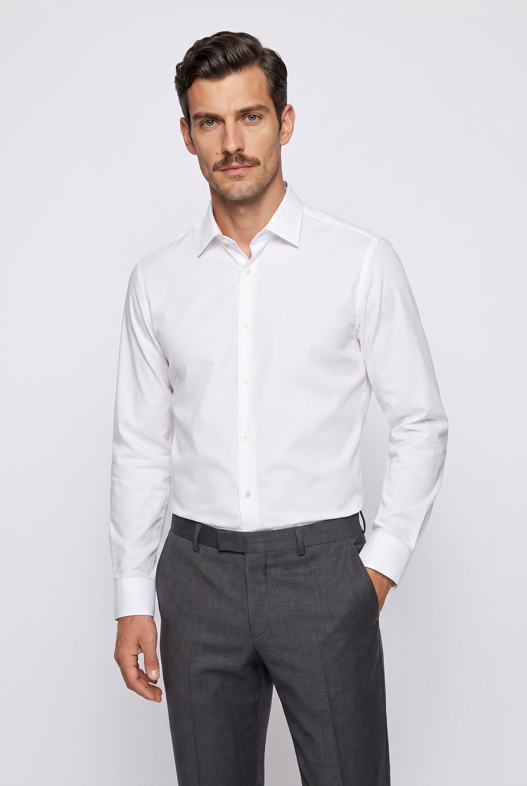 BOSS Businesshemd Kentkragen, Slim Fit, bügelleicht