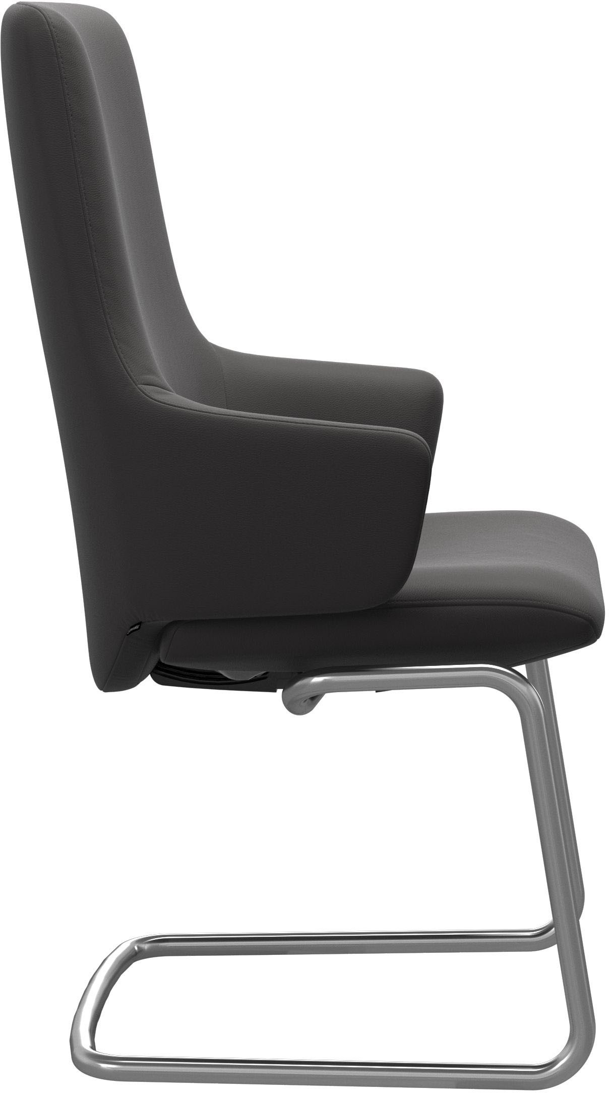 Stressless® Polsterstuhl »Laurel«, Leder PALOMA, High Back mit Armlehne, Größe L, mit Beinen aus Stahl in Schwarz matt