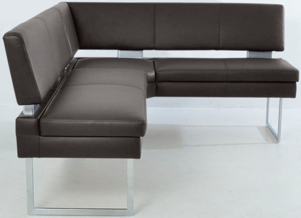 K+W Komfort & Wohnen Eckbank langer Schenkel links oder rechts, mit dekorativen Distanzhalter