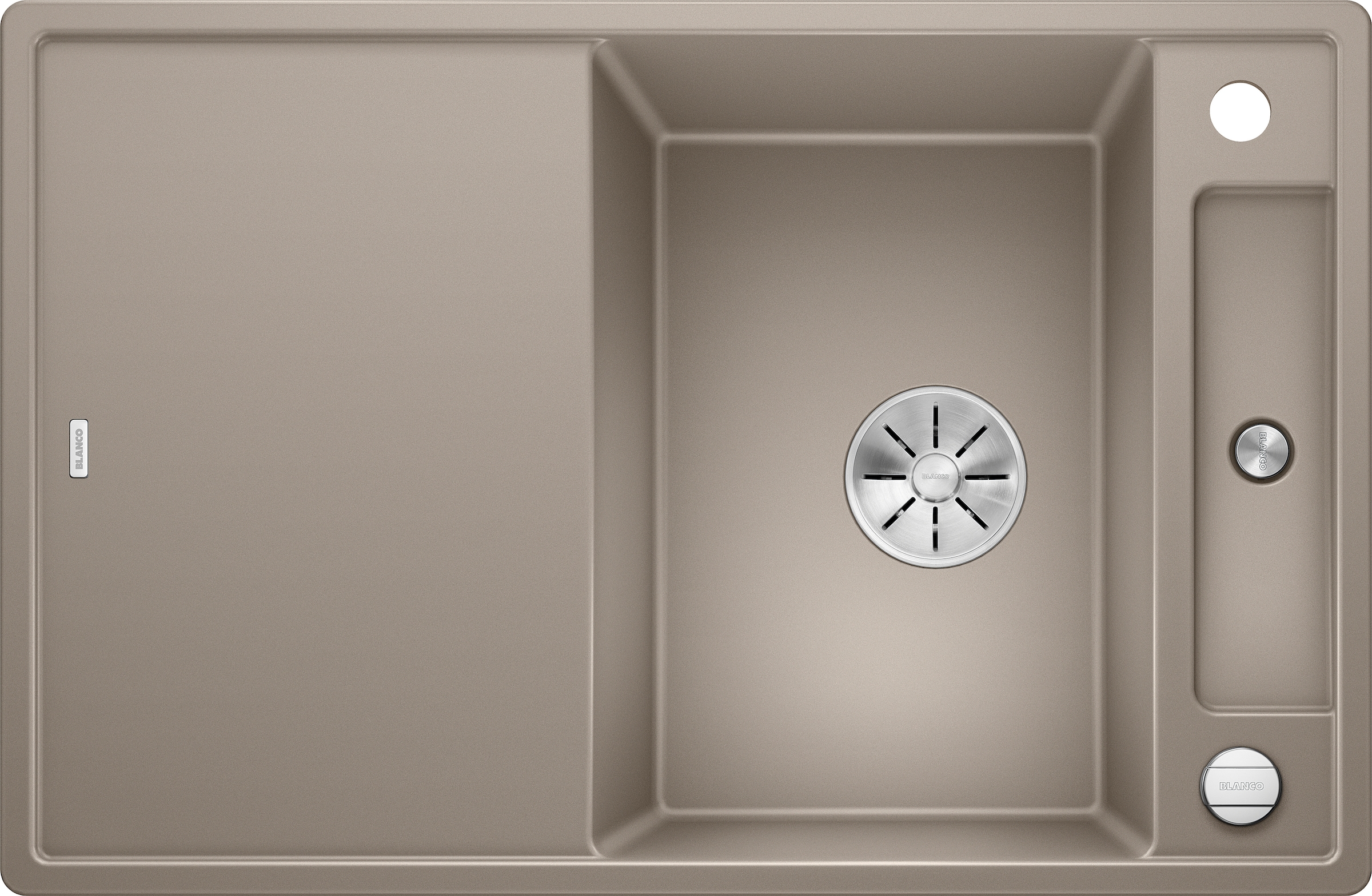 Blanco Granitspüle »AXIA III 45 S« aus SILGRANIT®, inkl. Esche-Compound-Brückenschneidbrett