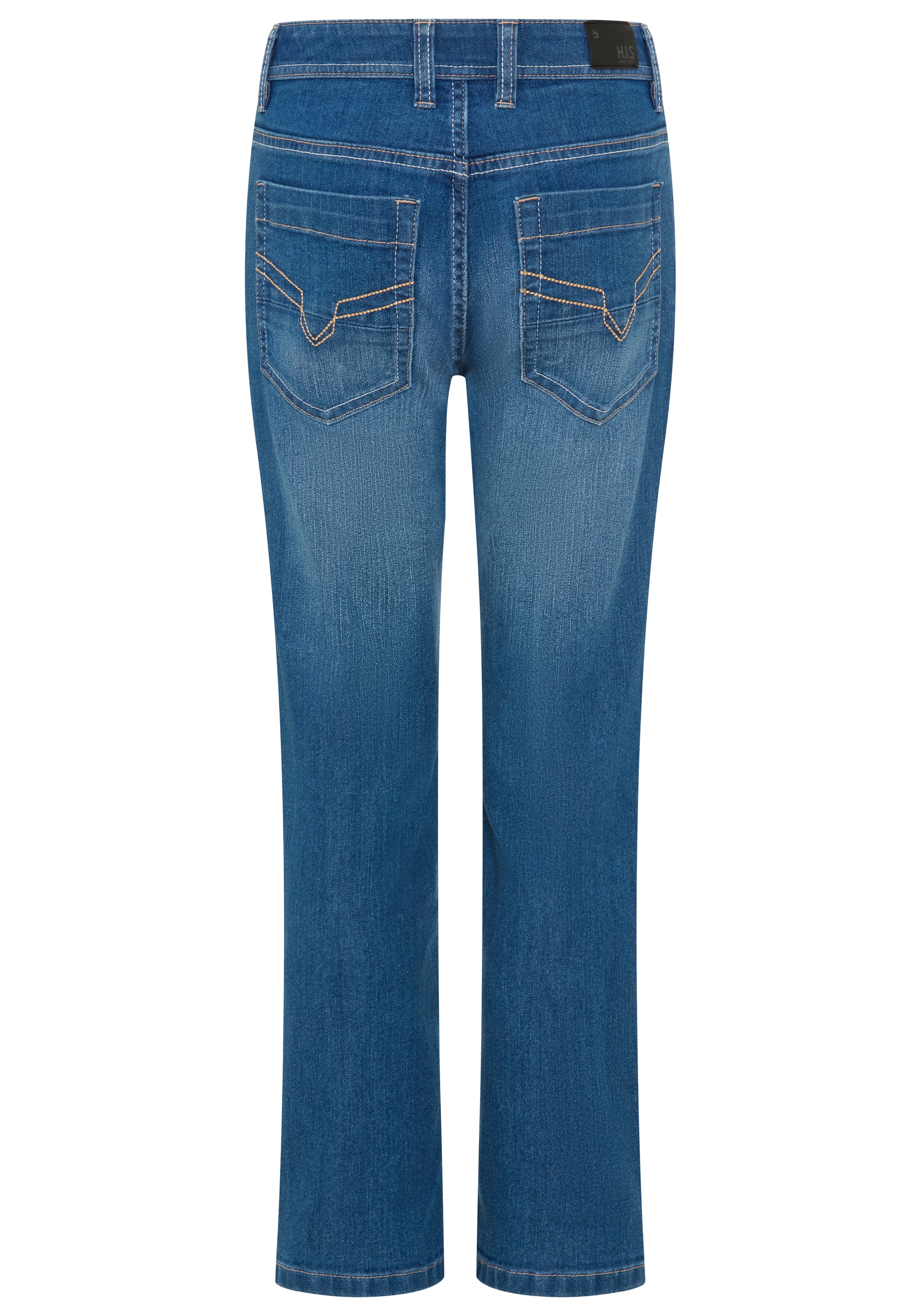 H.I.S Relax-fit-Jeans »H.I.S Stretchjeans in gerader Form für Jungen« Für TEENS. Gerade Jeans in authentischer Waschung