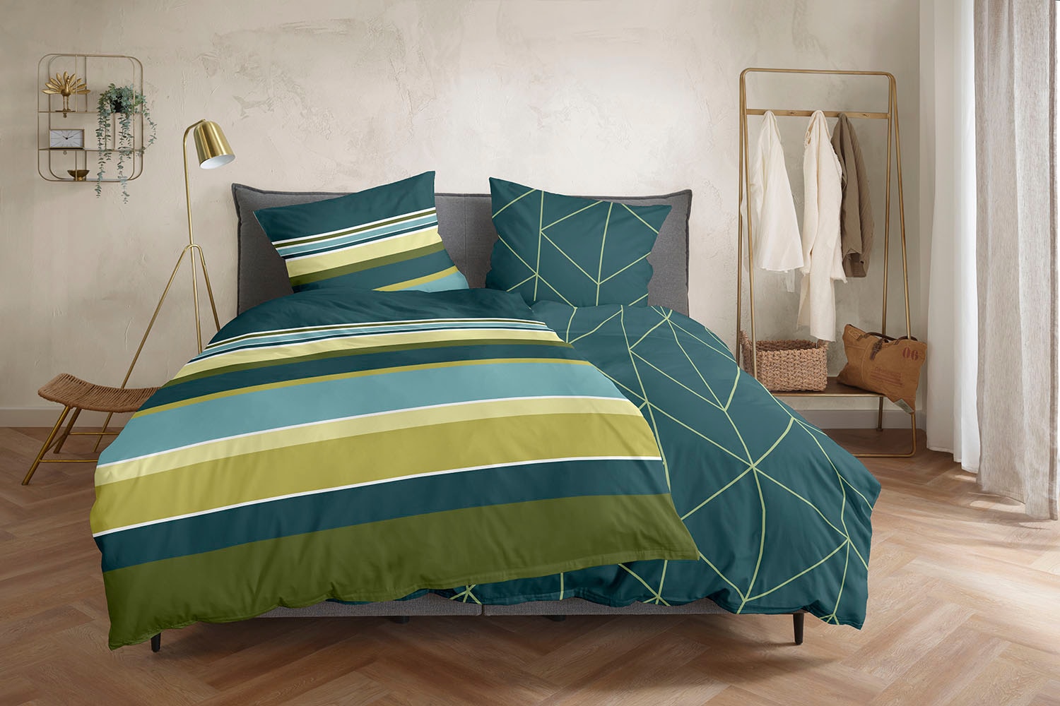 Primera Bettwäsche »Satin-Bettwäsche Line-Art« 2