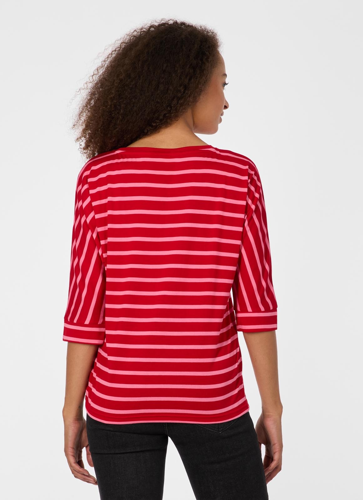 Ragwear 3/4-Arm-Shirt »SHIMONA STRIPES« Viskosemischung mit gestreifter Optik