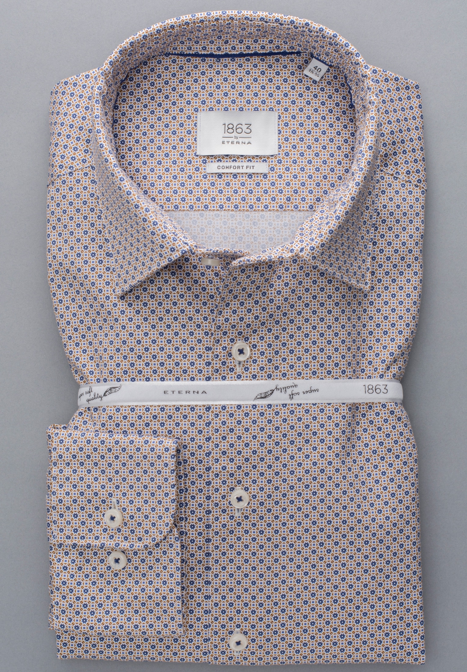 Eterna Langarmhemd »COMFORT FIT« EASY IRON (bügelleicht)