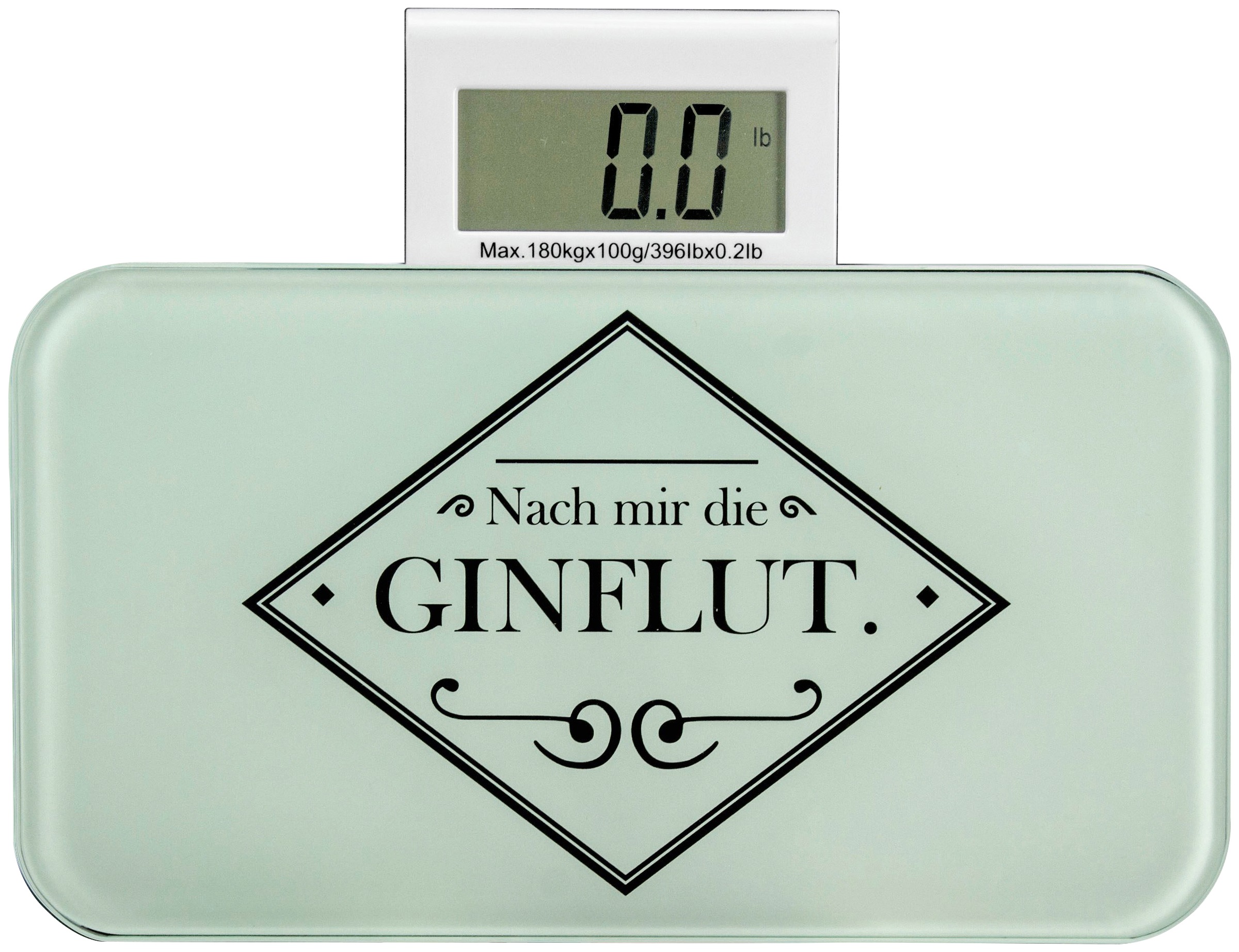 See∙Mann∙Garn Personenwaage »Digitale Mini-Personenwaage Gin« in farblos