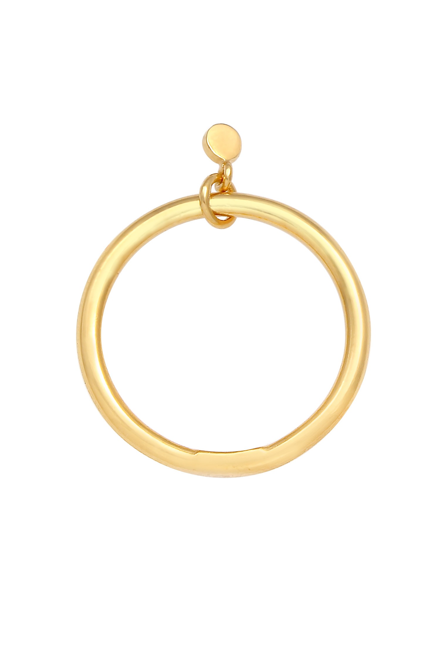 Elli Silberring »Ring Bandring Stapelring Rund Plättchen Basic 925 Ring«