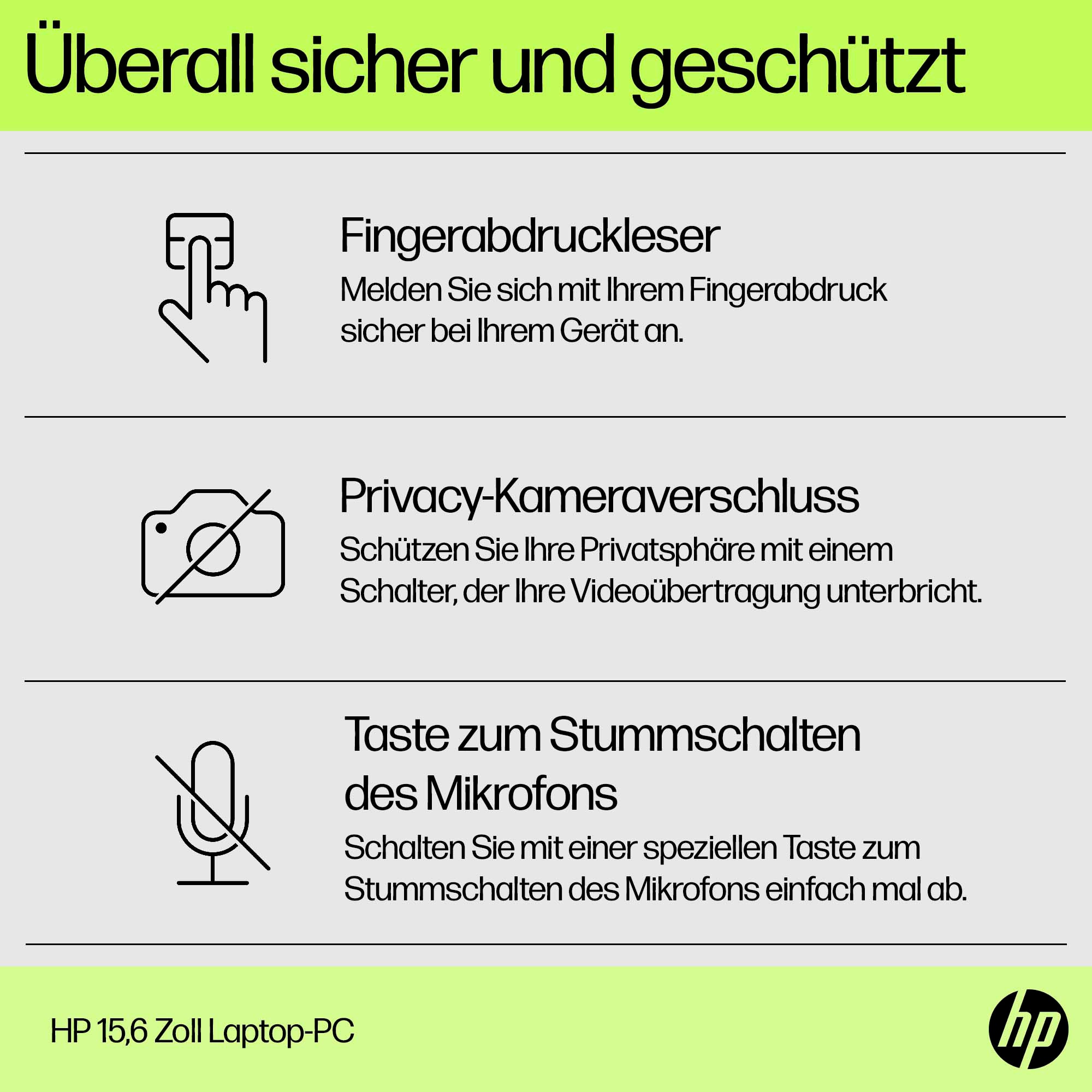 HP Notebook »15s-fq3216ng«, 39,6 cm, / 15,6 Zoll, Intel, Celeron, UHD Graphics, 128 GB SSD