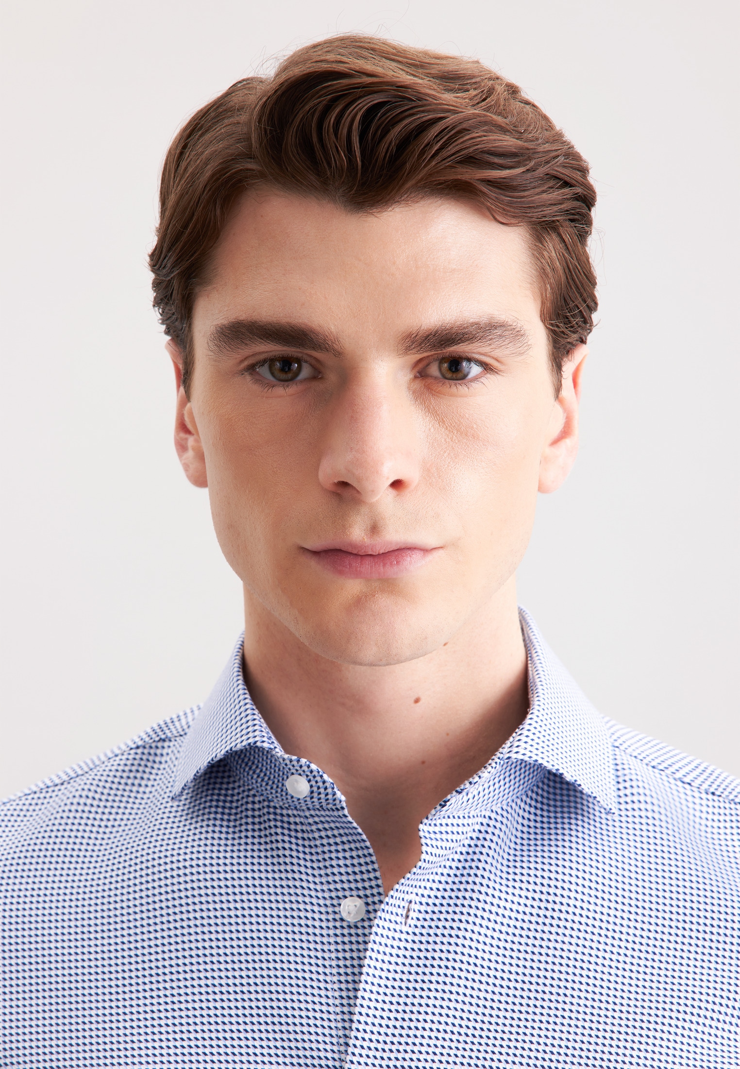 seidensticker Businesshemd »Schwarze Rose« Slim 1/1 Kentkragen Pepita