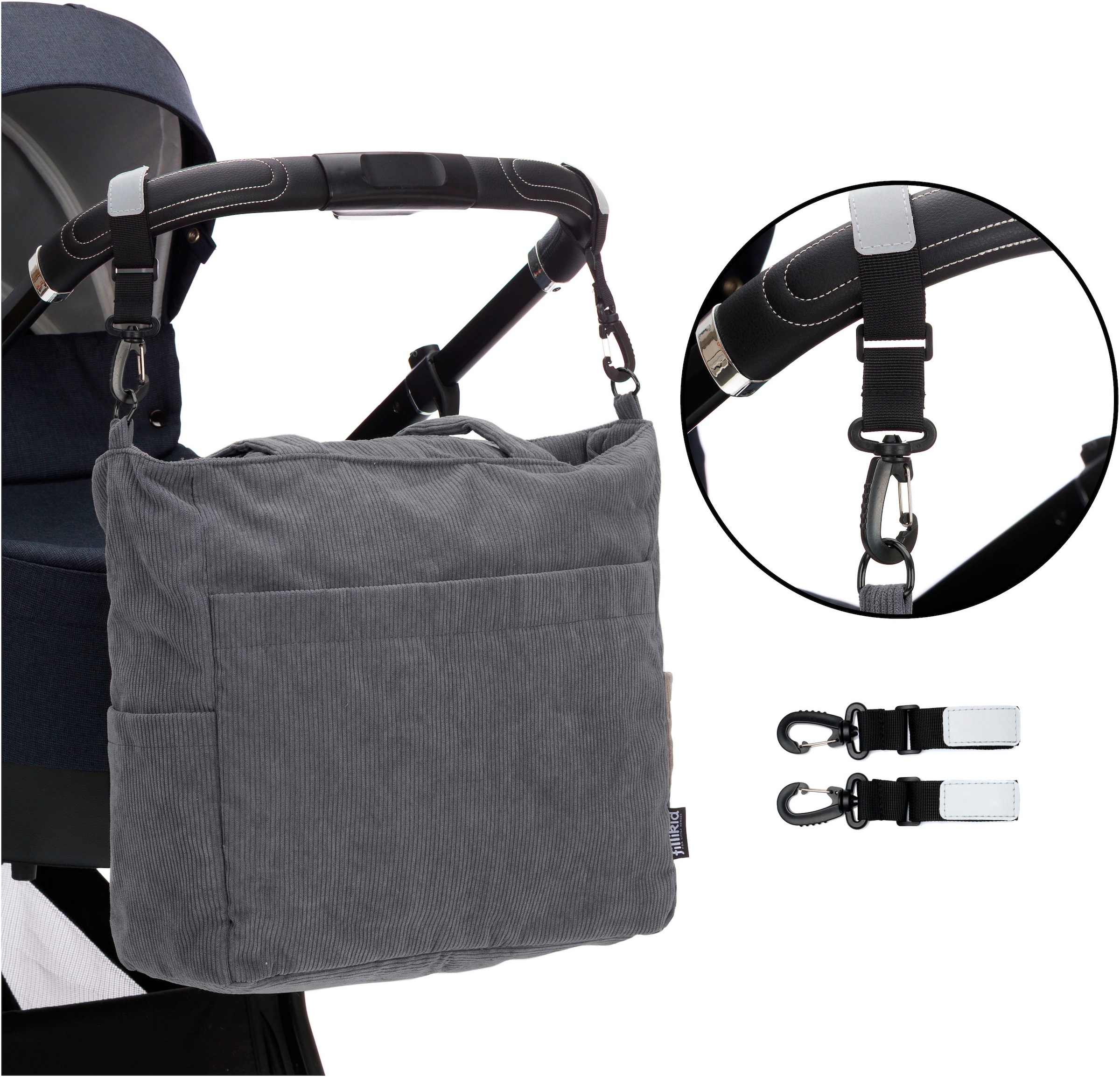 Fillikid Wickeltasche »Cord«, inklusive Thermotasche