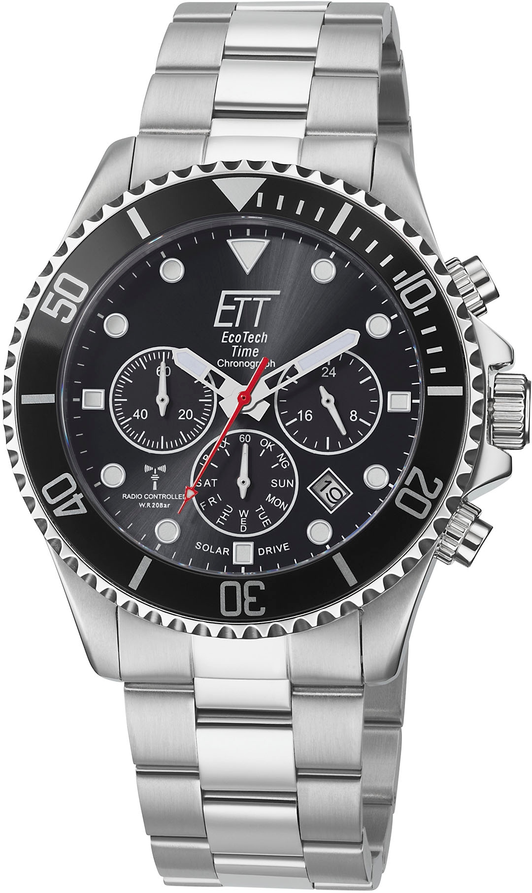 Funkchronograph »Professional, EGS-11607-25M«, Armbanduhr, Herrenuhr, Stoppfunktion,...