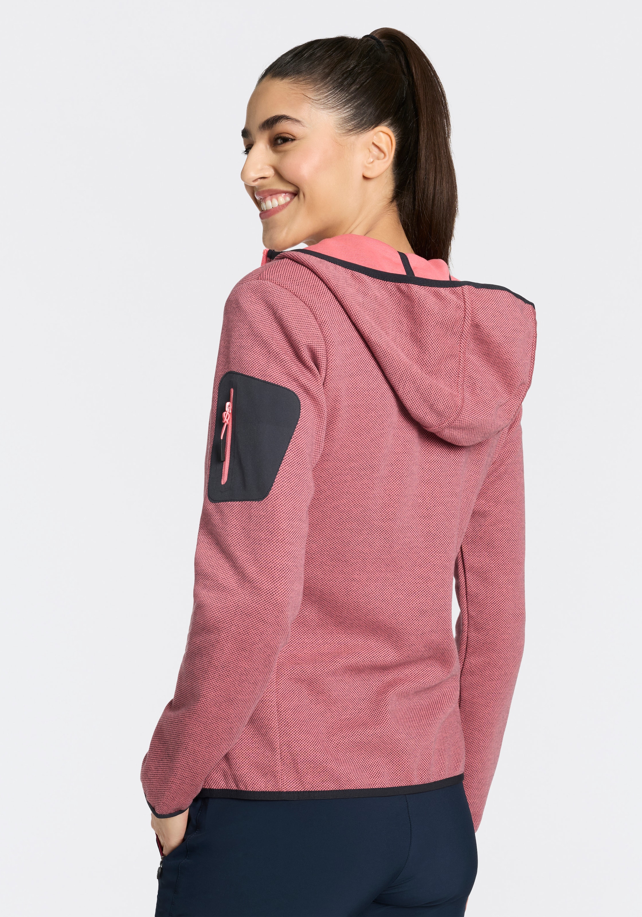 CMP Strickfleecejacke für sportliche Aktivitäten und Outdoor, Übergangsjacke