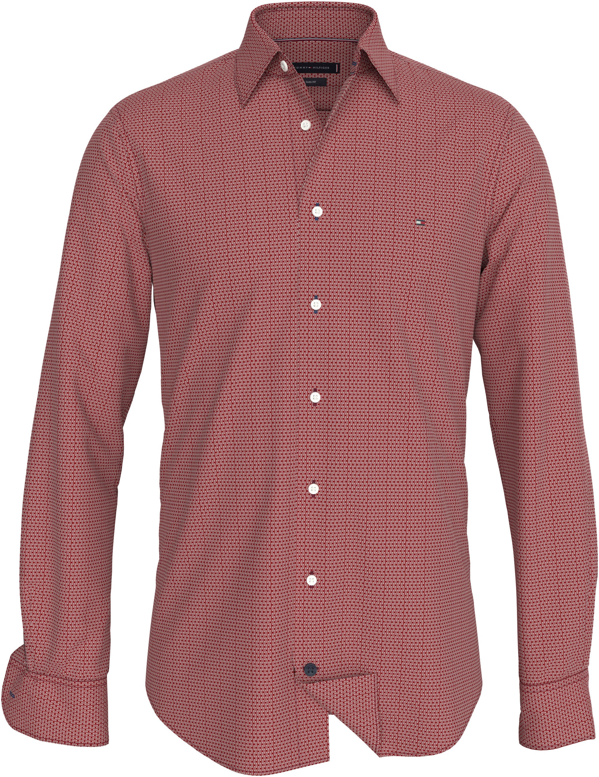 Tommy Hilfiger Businesshemd »CL STRETCH GEO PRINT SF SHIRT«, mit Minimal-Print