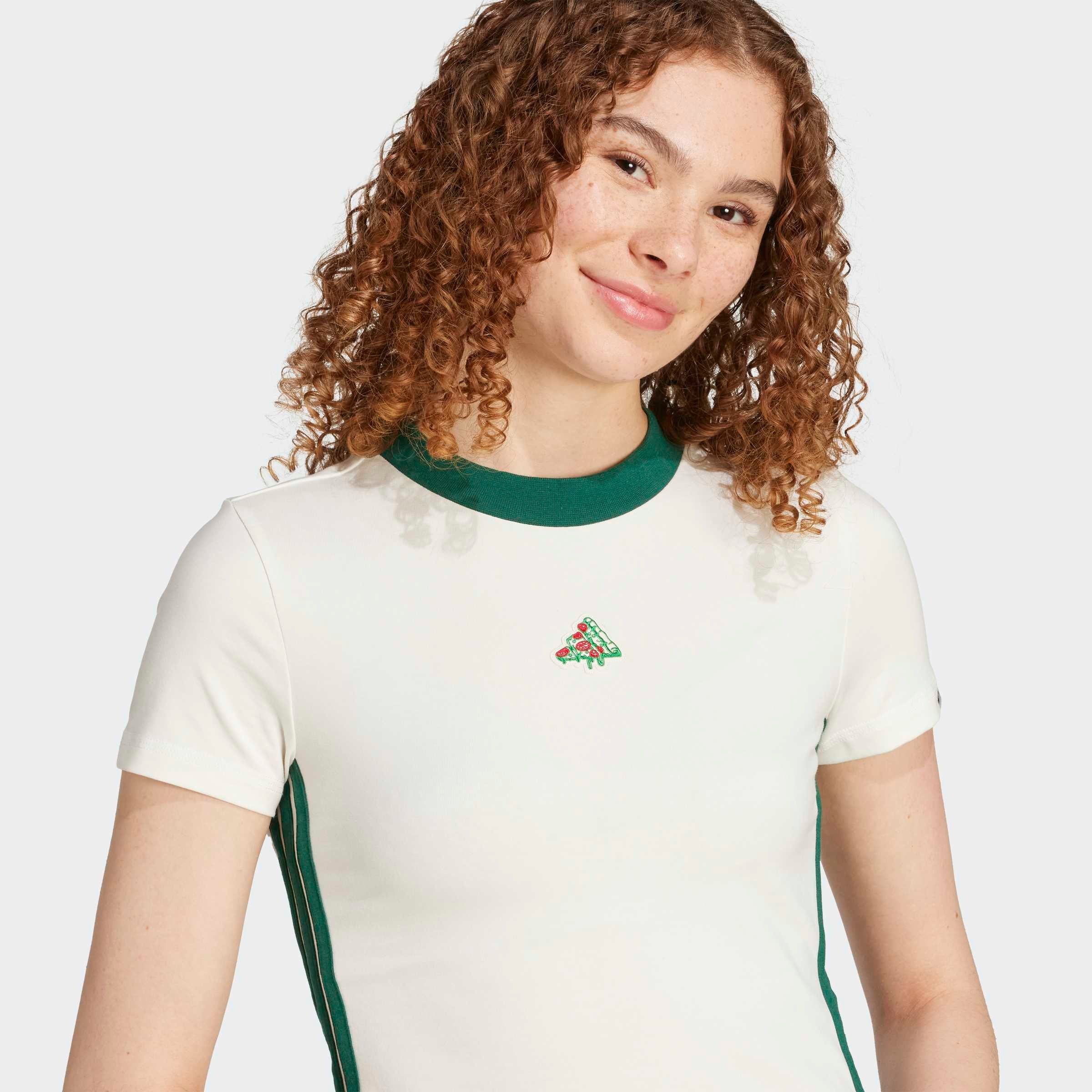 adidas Sportswear T-Shirt »PIZZA TEE« aus Baumwolljersey mit Elasthan, pflegeleicht