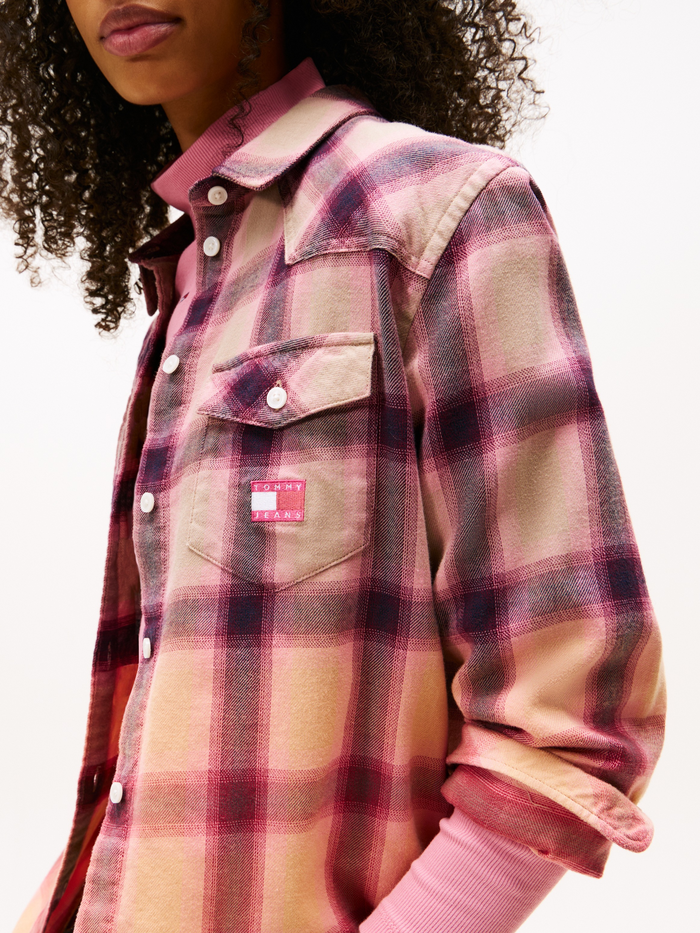 Tommy Jeans Flanellbluse »TJW RLX FLANNEL SHIRT«, aus weicher Flanell Qualität