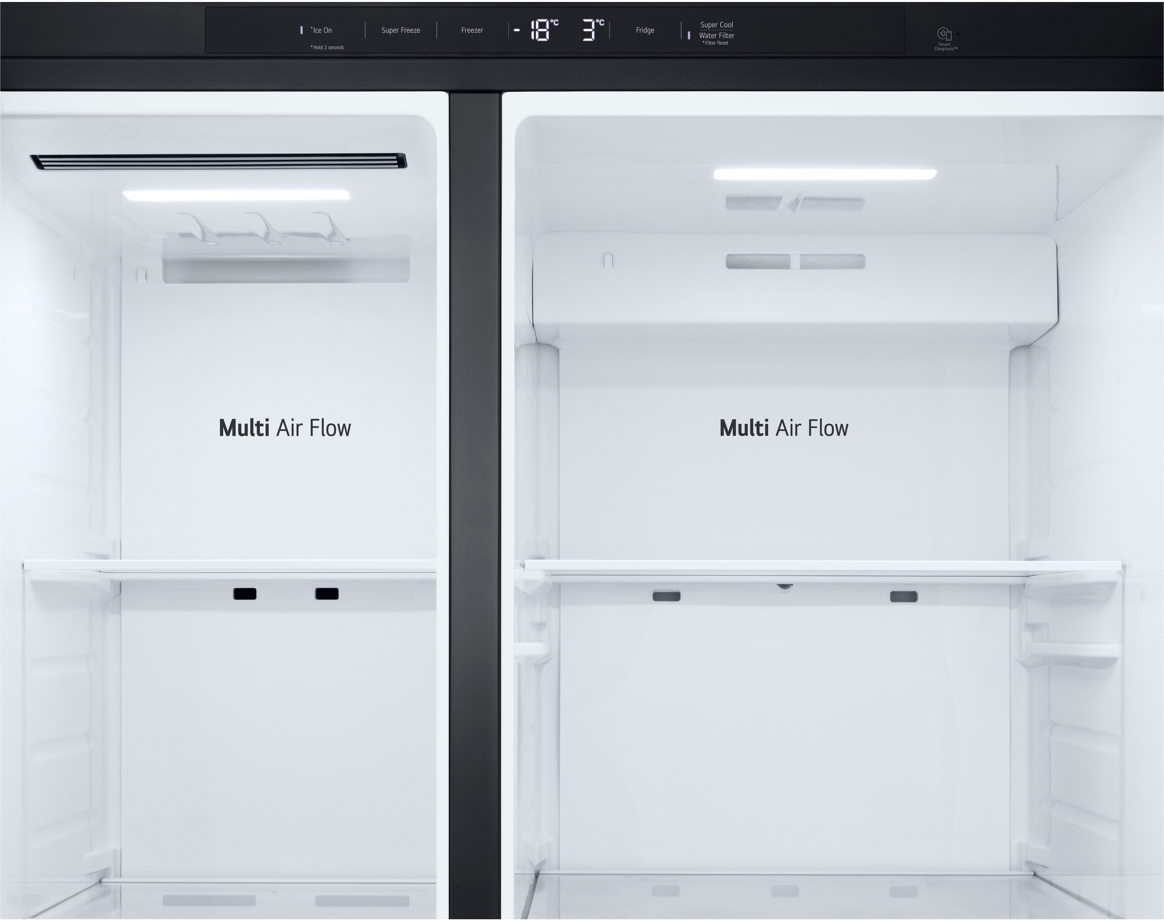 LG Side-by-Side »GSLC40EPPE« 179 cm hoch 91,3 cm breit Total No Frost, LINEARCooling, Multi-Airflow, mit Festwasseranschluss