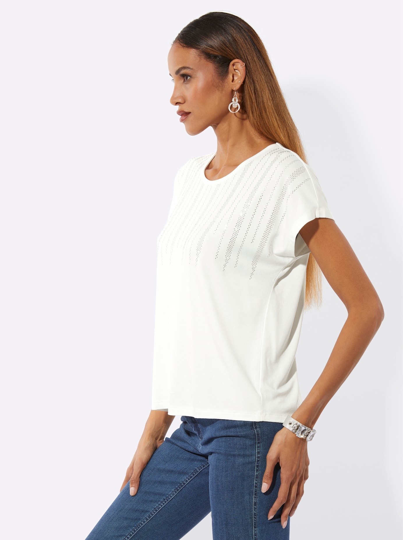 creation L Rundhalsshirt »Rundhals-Shirt« 1 tlg.